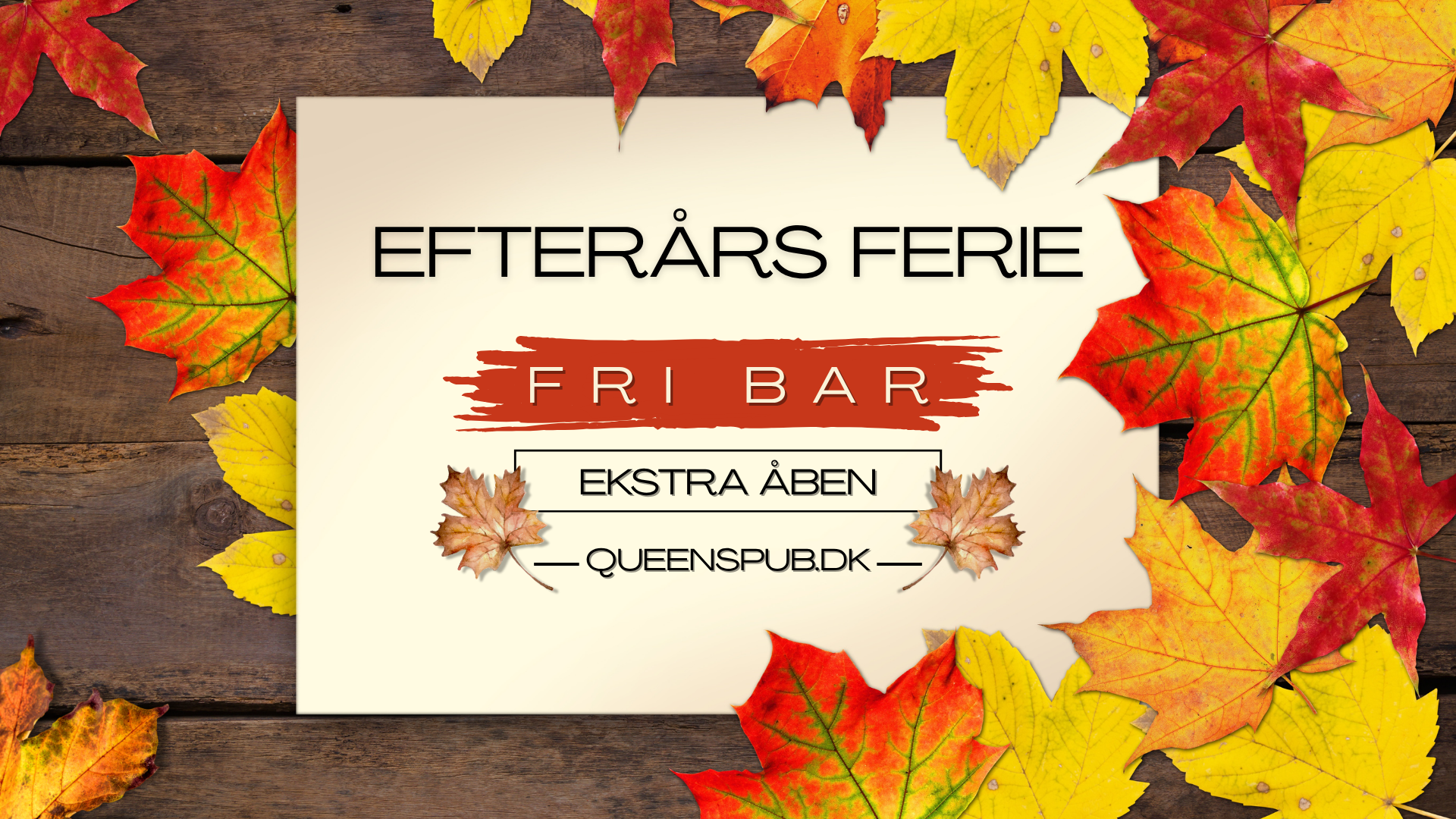 Efterårsferie Ekstra åben