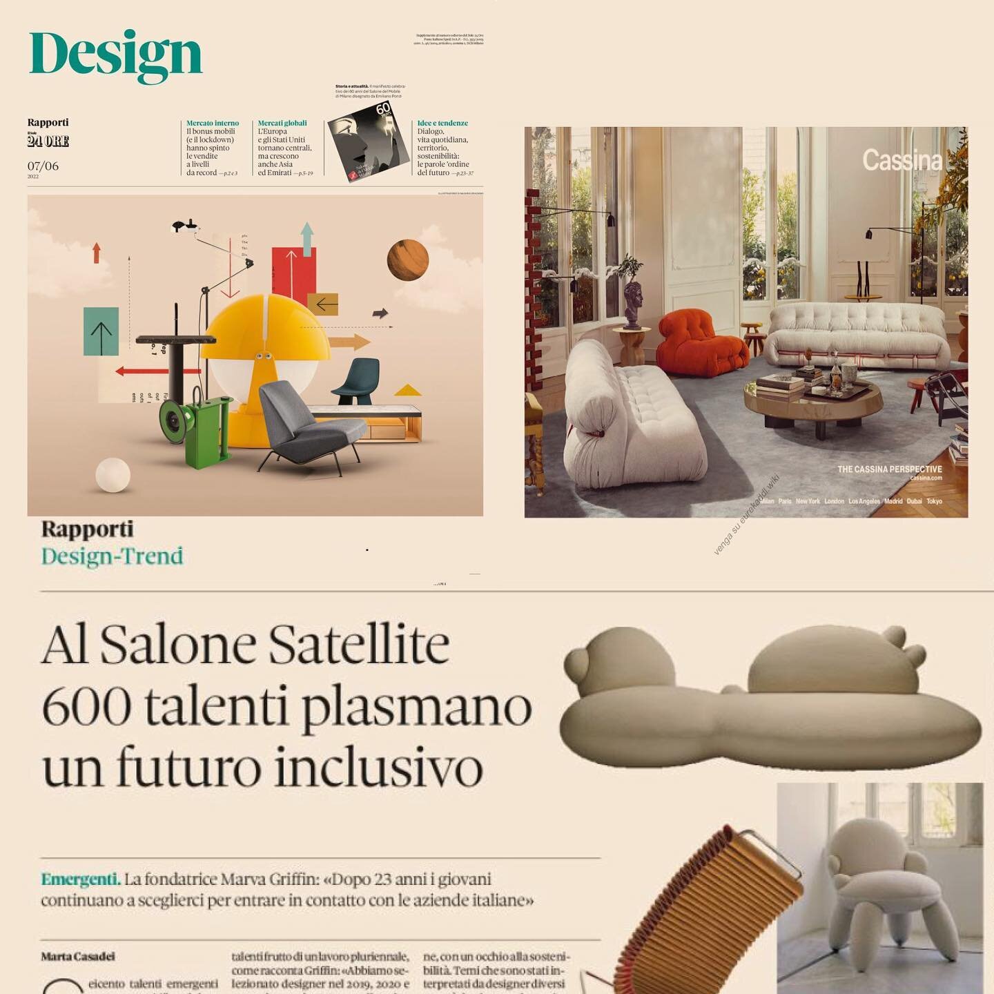 Our Nopal lounge seater and chair launched at Milan Design Week selected in the Design trend of emerging talents @isaloniofficial
Thank you @ilsole_24ore @martacii for the beautiful feature!