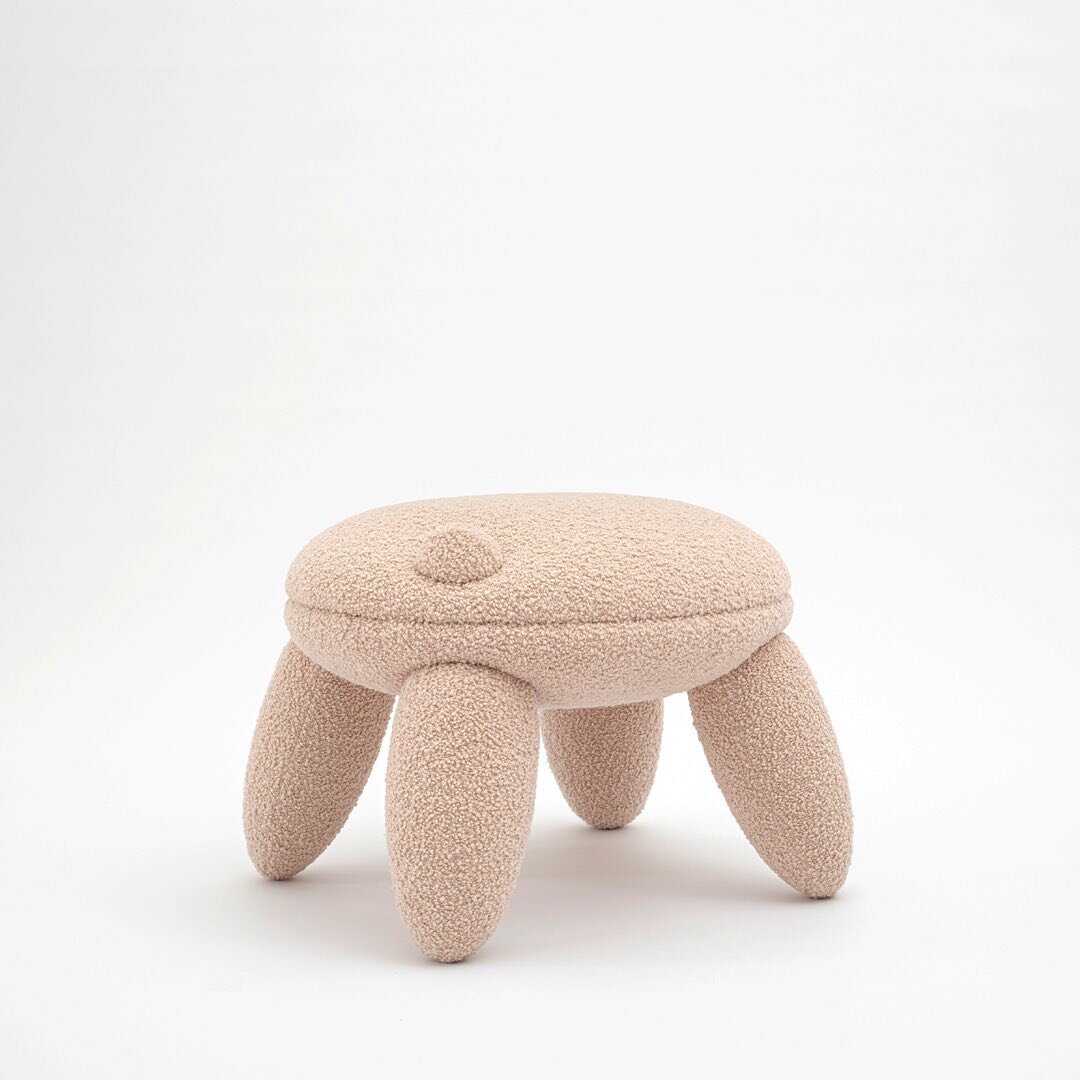 Nopal stool in nude boucl&eacute; fabric
&bull;
&bull;
&bull;
Launched during @dubaidesignweek in collaboration with @houseoftoday, our Nopal stool draws inspiration from Cacti.
This eponymous stool of soft furniture experiments with the tension betw