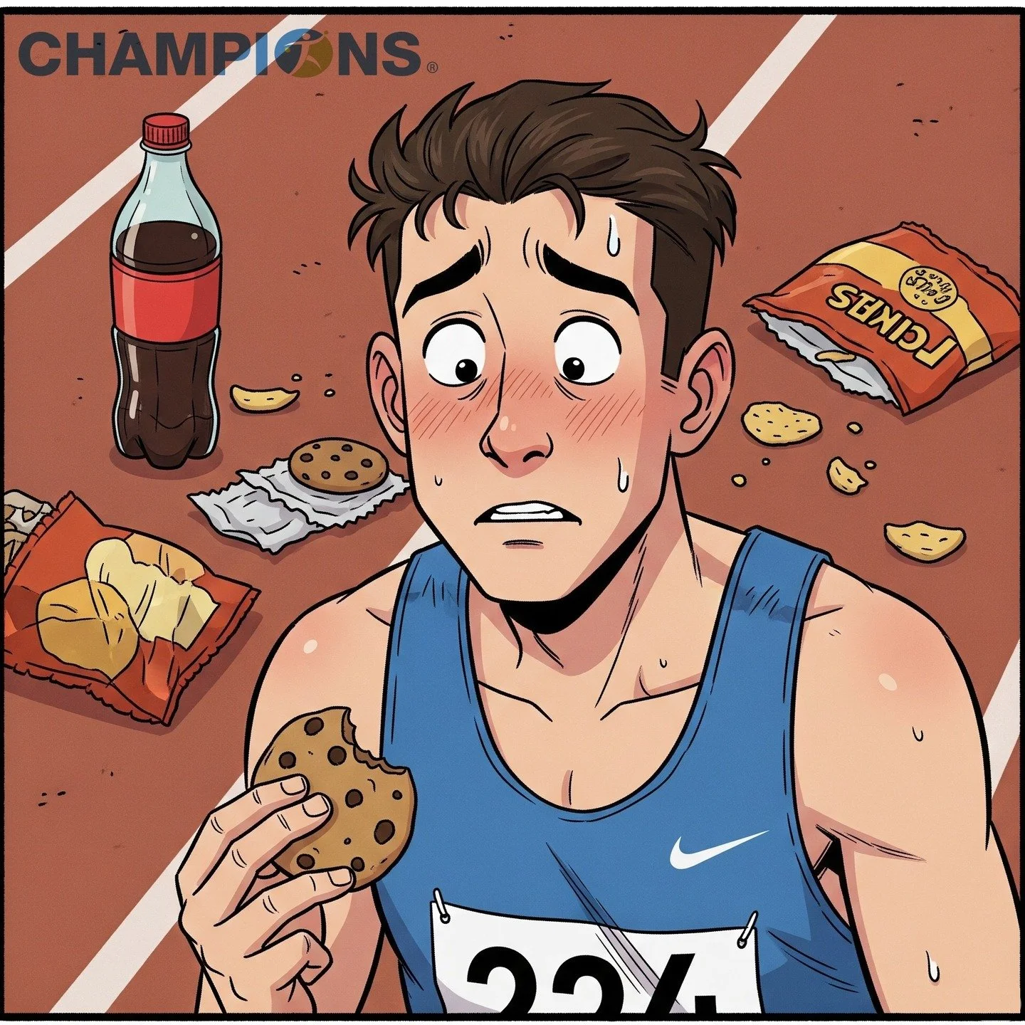Unfortunately, Billy mistakenly registered for the Ultra "Processed" 400. A race that is nearly impossible to win. Fuel your body properly, be a CHAMPION. #CHAMPIONS #fuelyourbody #eathealthy