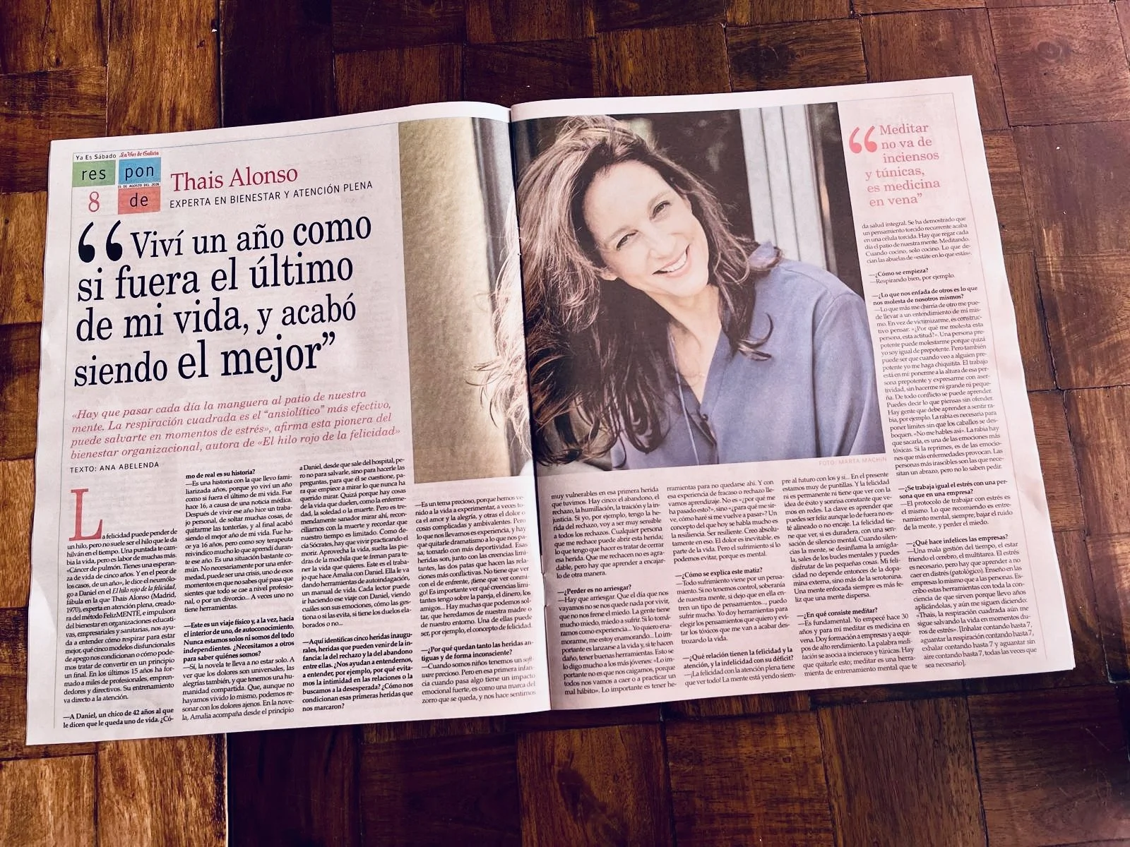 Entrevista en prensa: La Voz de Galicia