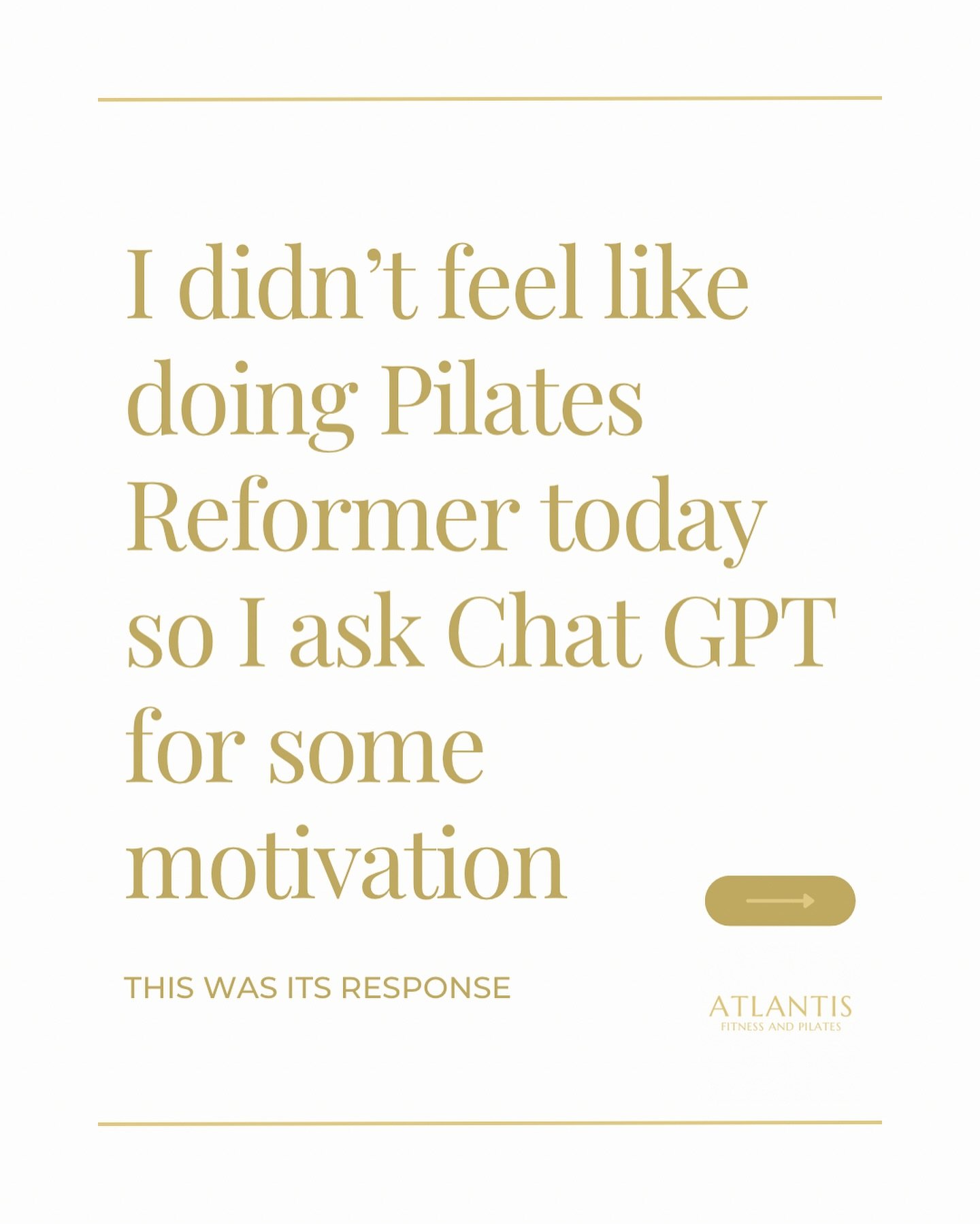 Discipline is there for the times where motivation cannot be found. 
&mdash;&mdash;&mdash;

What&rsquo;s motivating you to get to a class or the gym today? Comment below! ⬇️ 
&mdash;&mdash;&mdash;

Follow | Like | Share

#pilatesreformer #fitnessmoti