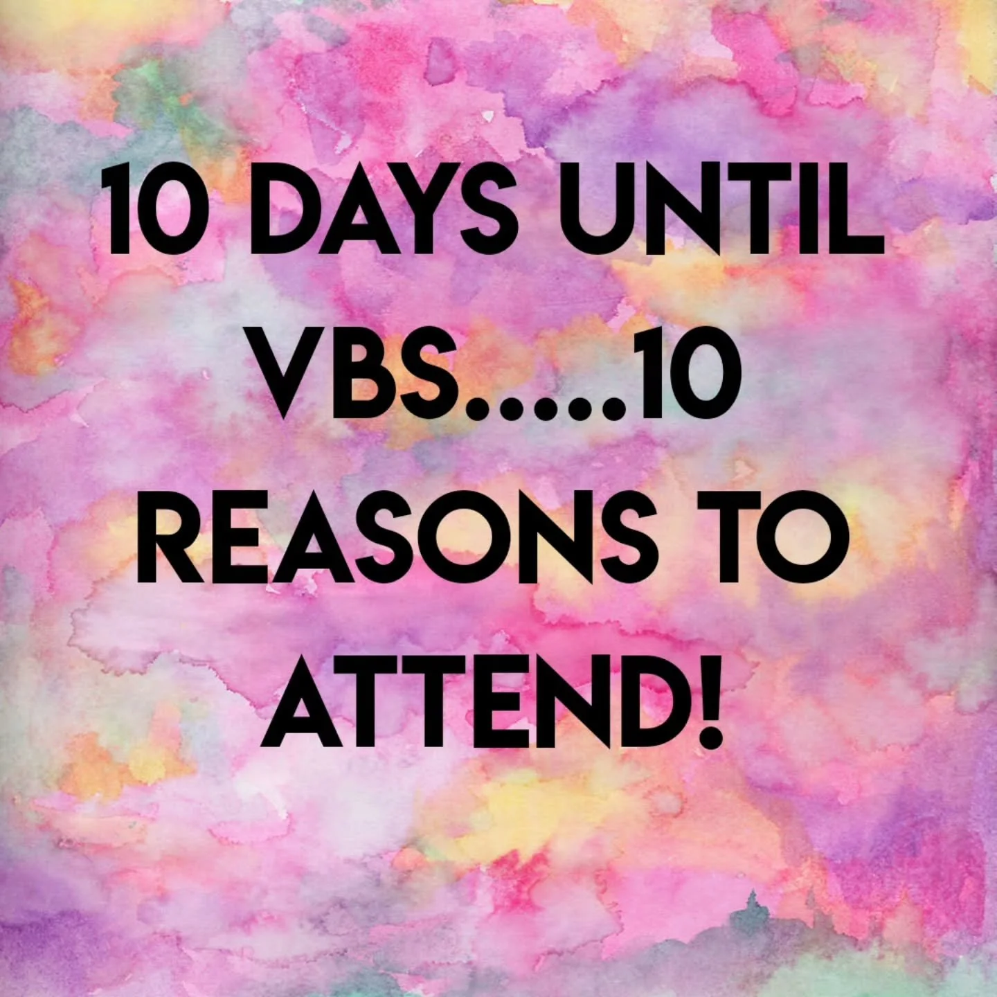 It's 10 days until Kingdom Quest VBS begins! June 22 through June 26.......dinner starts at 5:45. Register at www.myvbs.org/oakleyvbs2026.

Reason #10: we have a strong Youth VBS program, led by John and Jennifer Strider, who minister in the Games ro