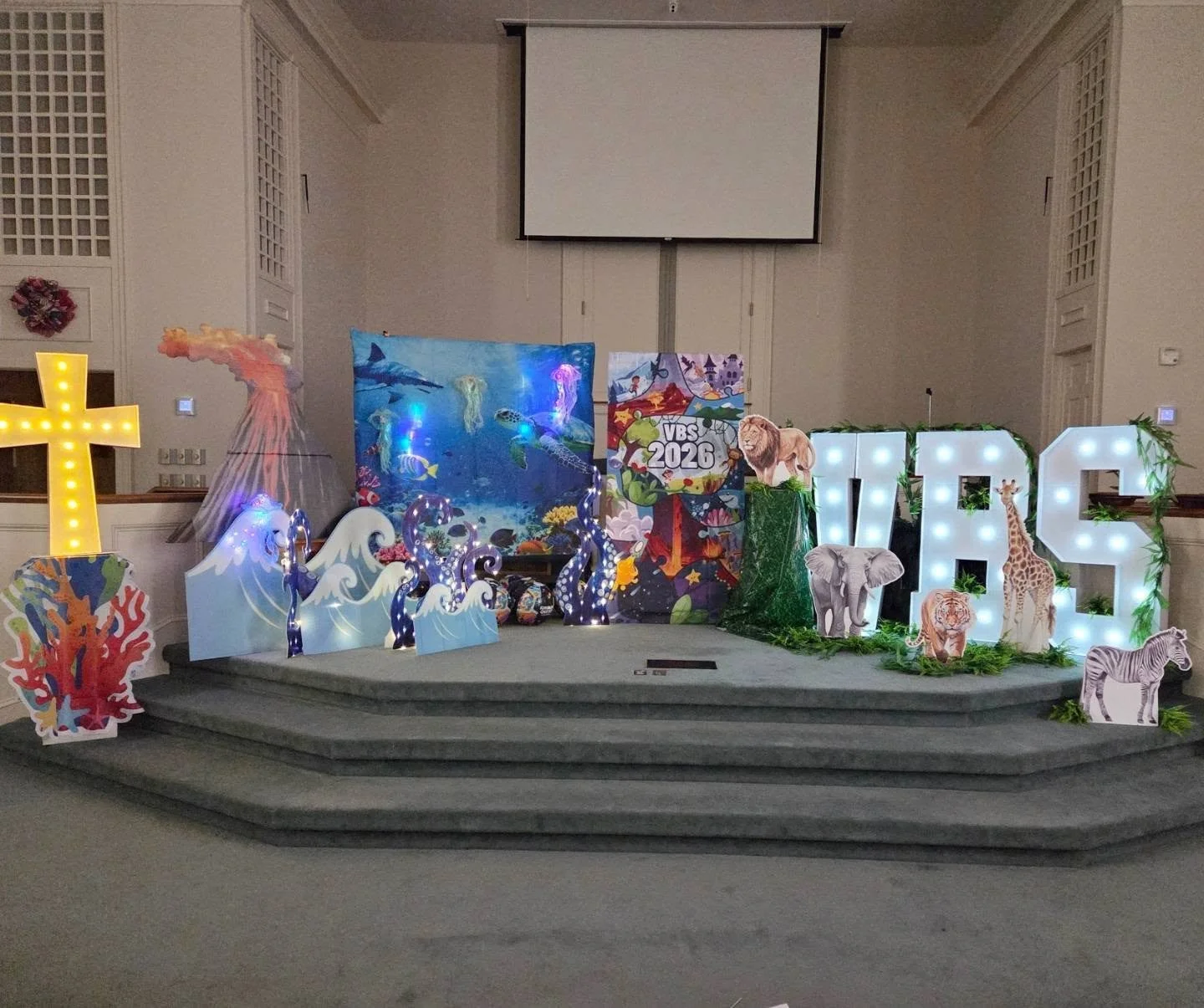 Reasons 3 and 2 to come to VBS at OBC......

Our theme is all about epic quests and adventures and how Jesus is with us through ALL of them! Where else do you get a volcano, a lion, and light-up octopus tentacles on the same stage? 😁 Register at www