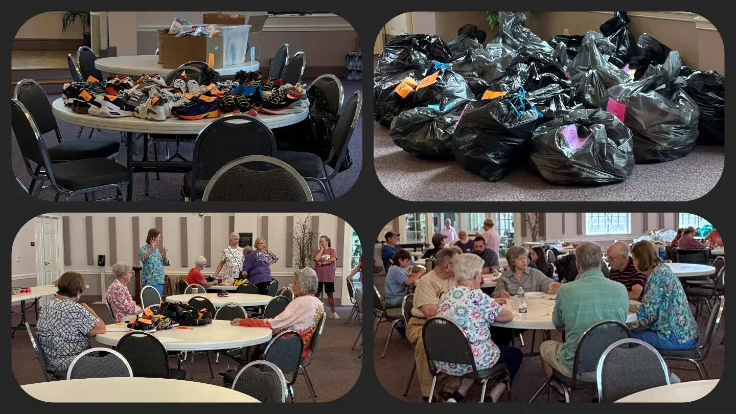 Our Women on Mission sponsored a shoe drive along with other churches and delivered, helped pack, and prayed over them before their departure for the Powell River Shoe Drive in Virginia.  Pray for students in need, especially as school is about to be