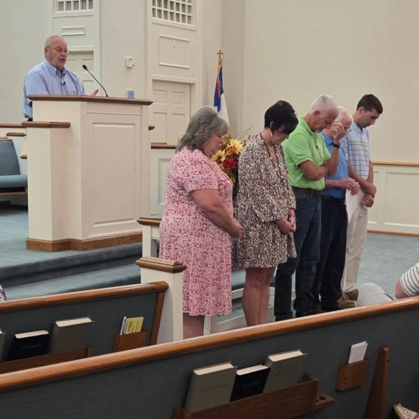 Pray with us for our Pastor Search Committee! We covered them in prayer at a special service on 9/20. We are excited to meet the new shepherd of our flock whom God has for us! 🐑 ✝️