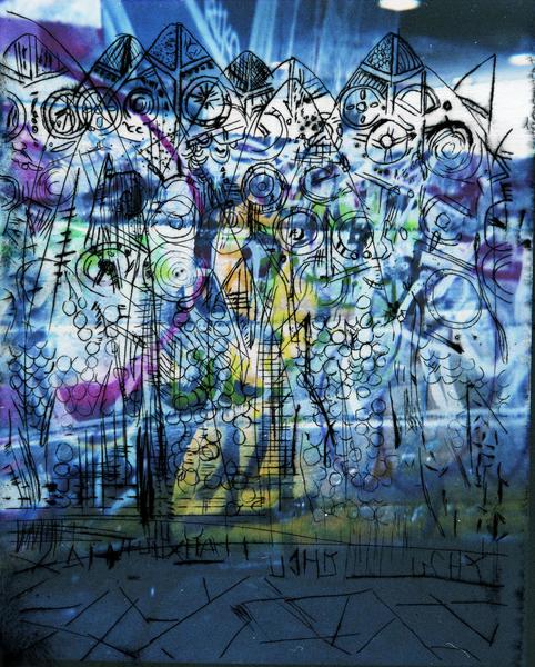 Etched Layered Graffiti