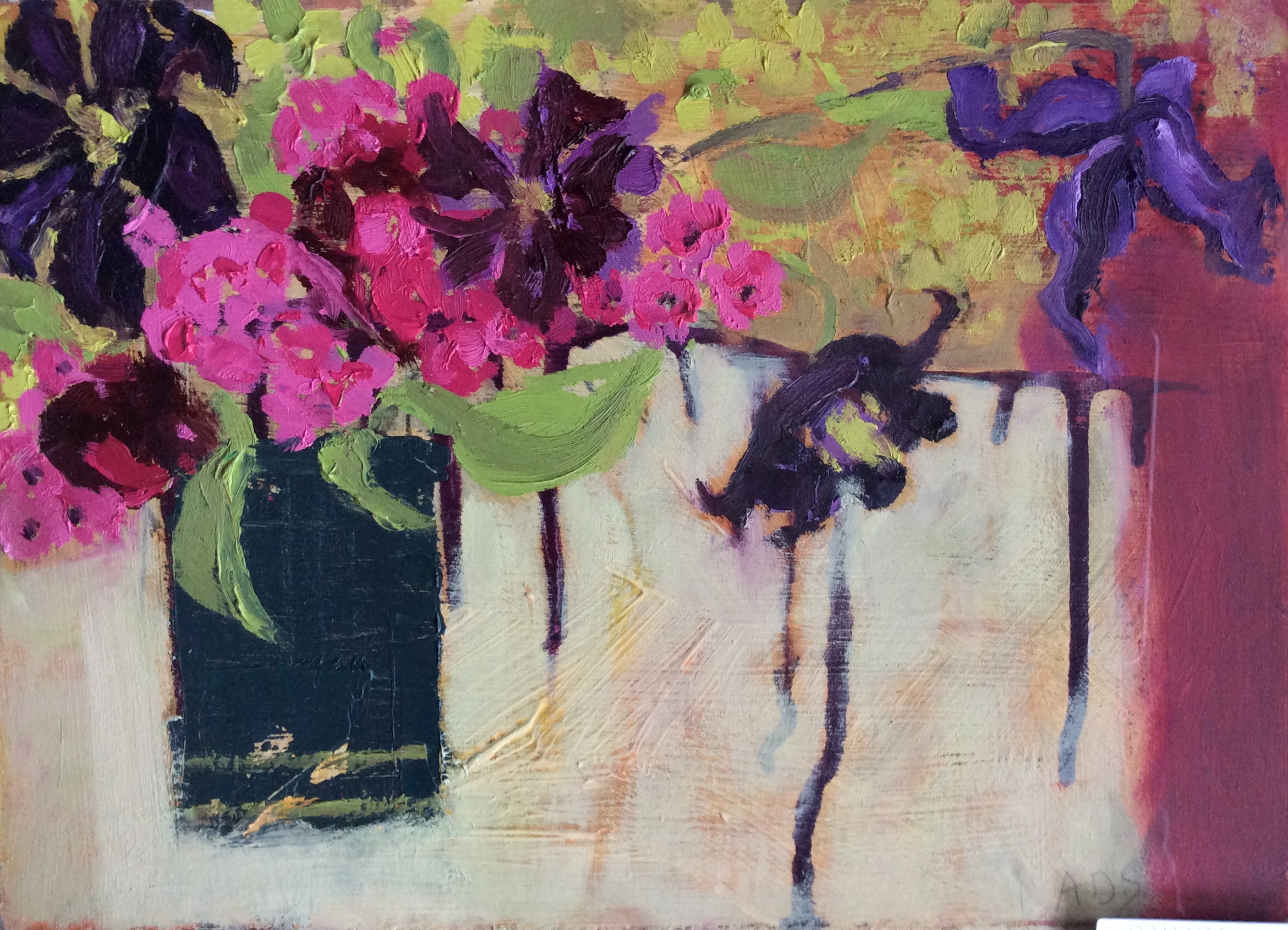 Clematis and sweet William