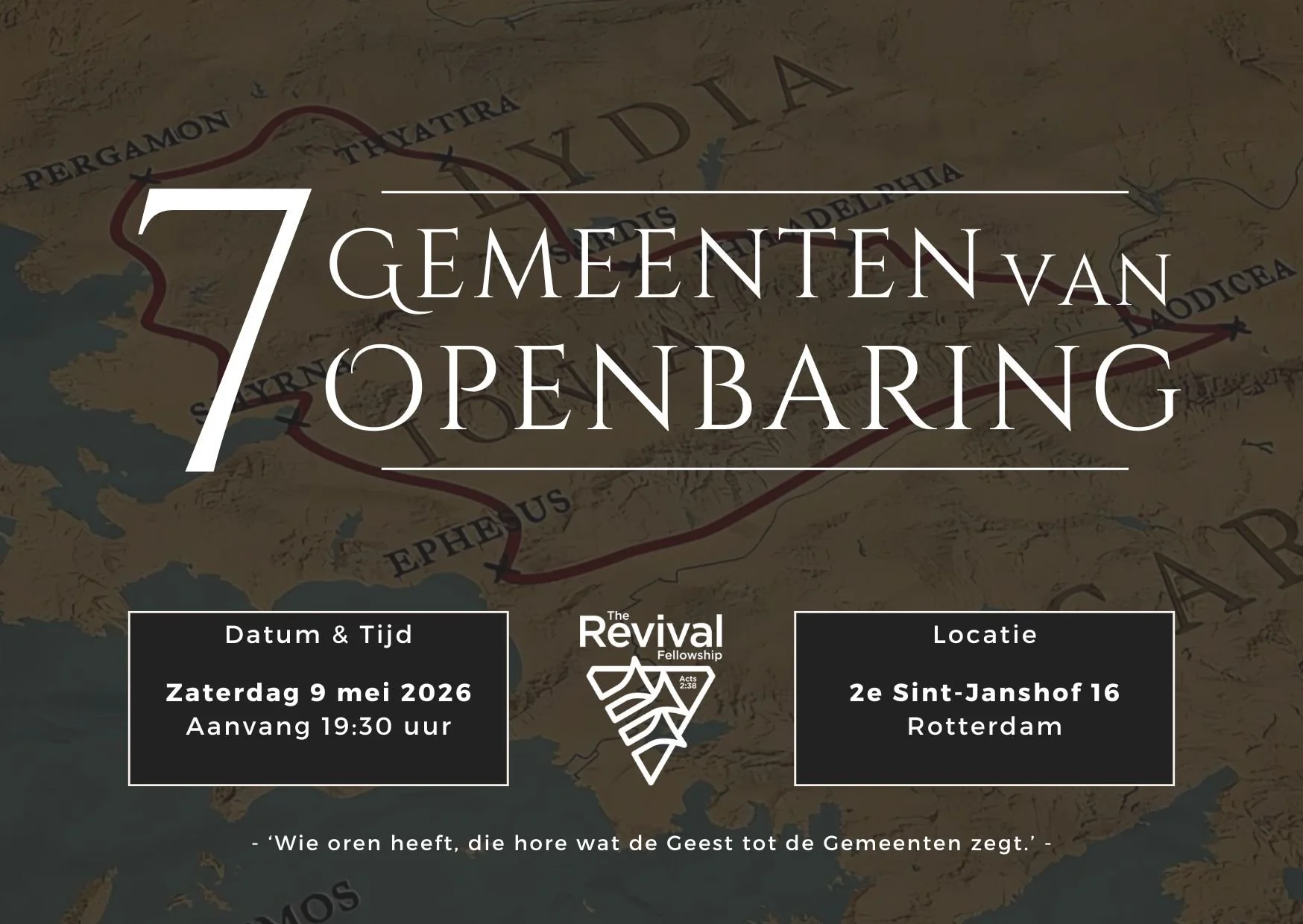  Onder de loep genomen🔎: De 7 gemeenten van Openbaring