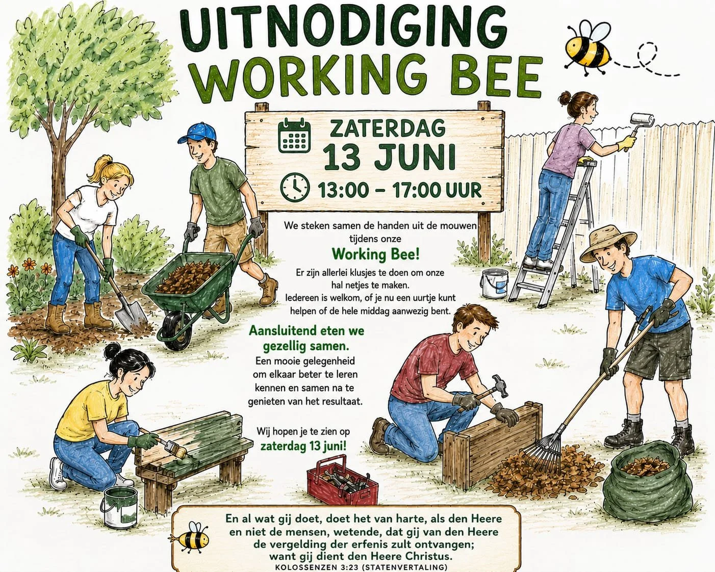 Working Bee: Samenwerken verbindt