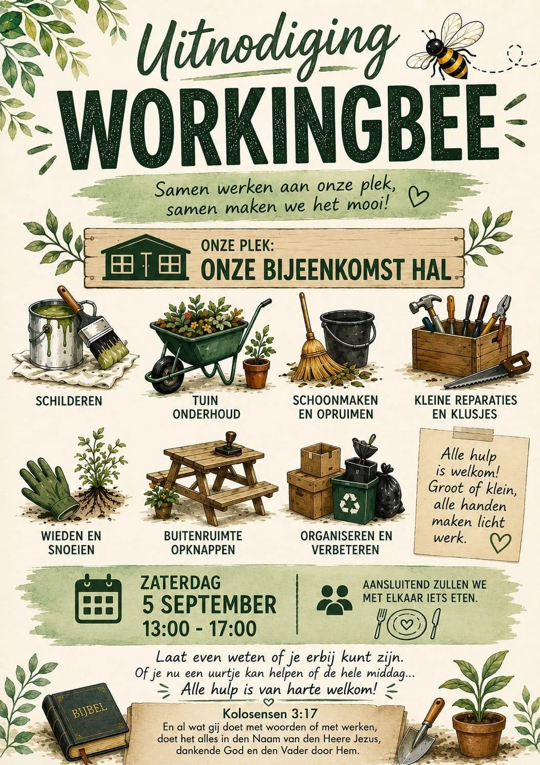 Working Bee: Samenwerken verbindt Locatie Almere