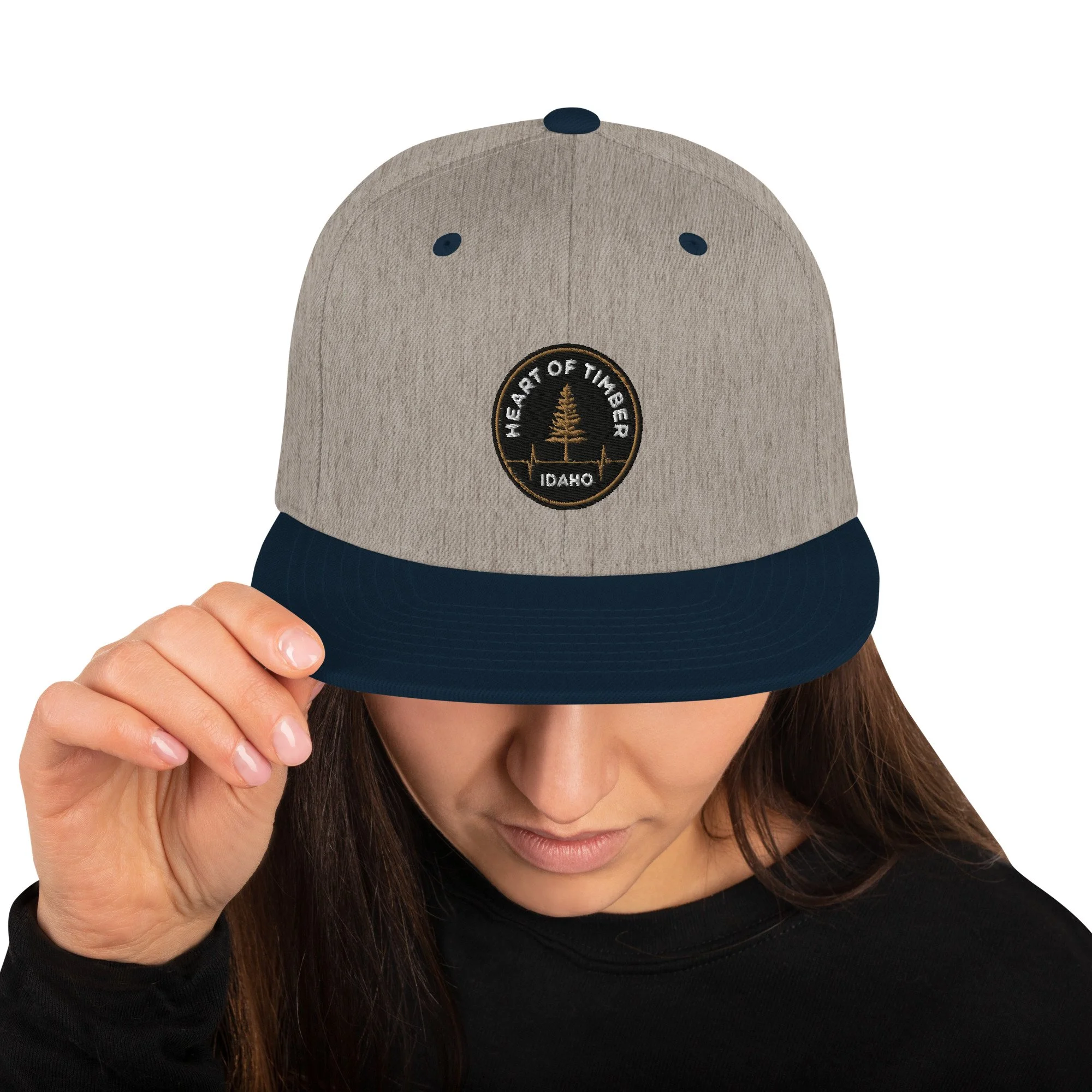 classic-snapback-heather-grey-navy-front-633df75a8f01a.jpg