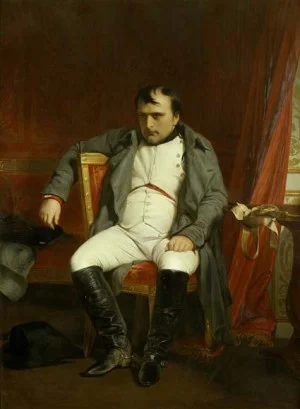 La fin d’un rêve, Napoléon à Fontainebleau en 1814, une année avant la défaite finale de Waterloo, à l’âge de 45 ans