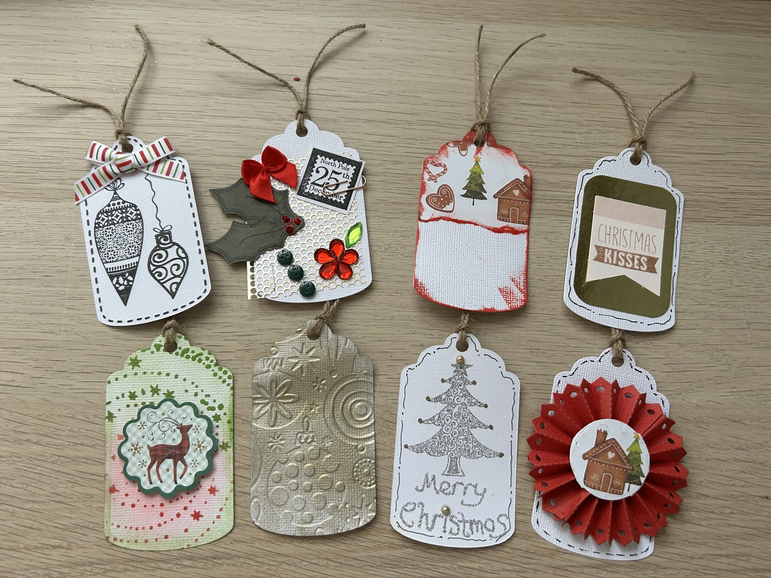 Christmas Tag Technique Workshop with Sandra Gardiner