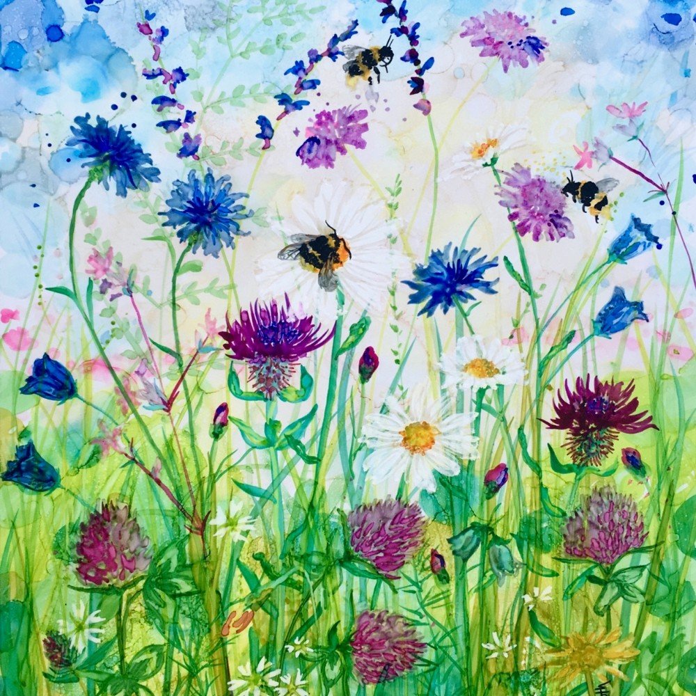 Alcohol Ink Summer Meadow Workshop with Millie Moth 