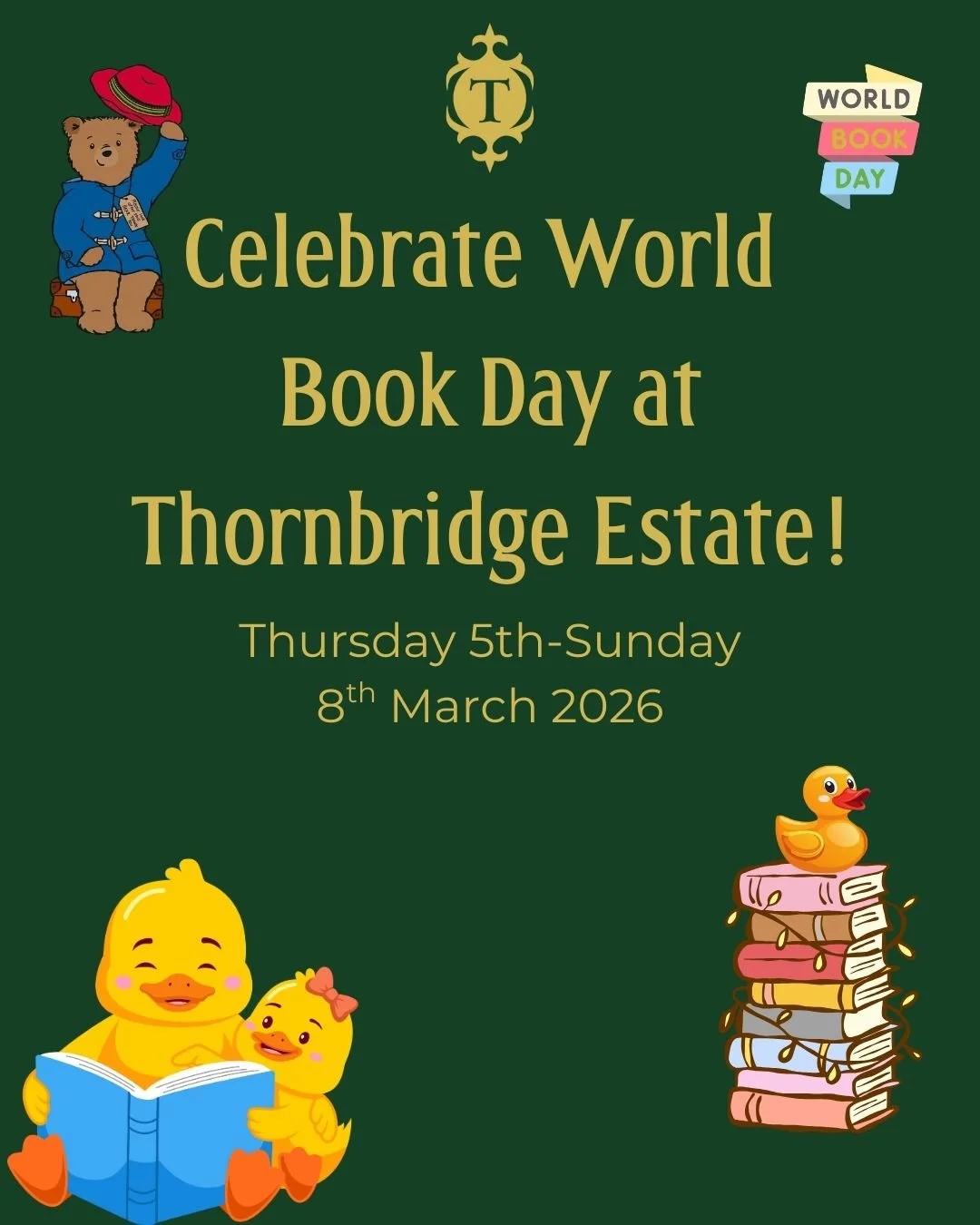World Book Day 2026 at Thornbridge Estate in the Peak District