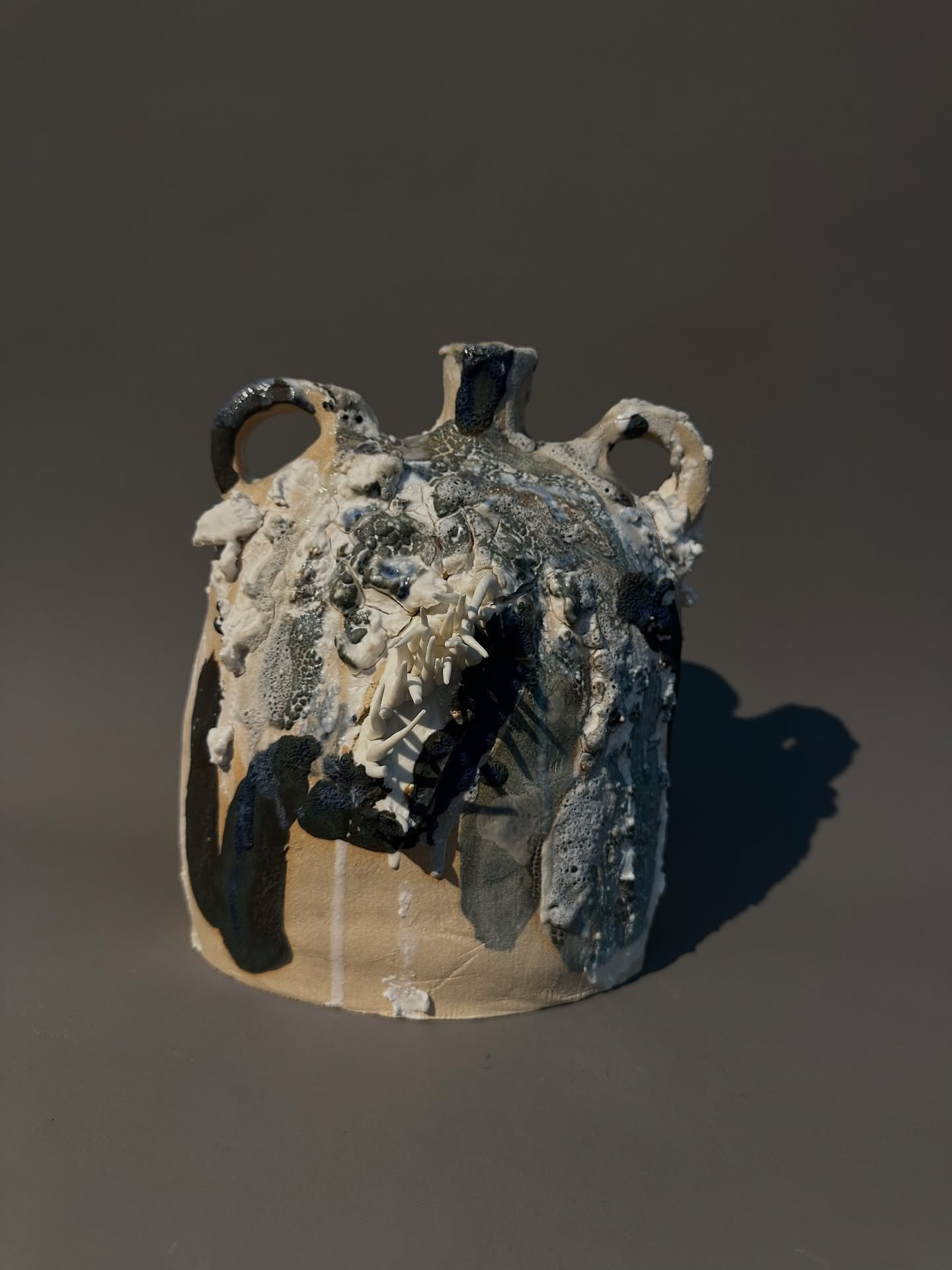 3rd up&hellip;

H25xw19.5xD15

Making ceramics takes something organic and turns it, through the firing process, into something inorganic leaving shards and forms that archaeologists unearth centuries - even millennia later - and use to examine the l