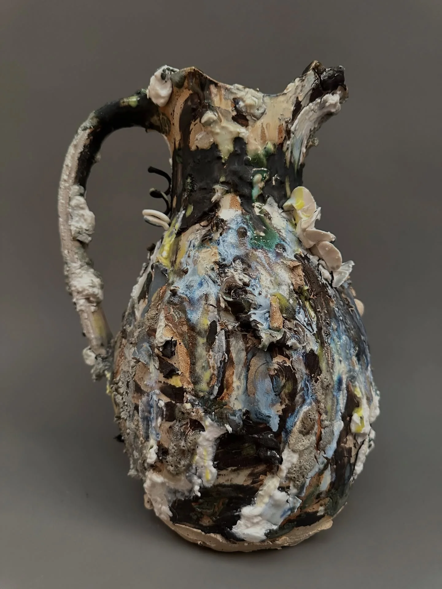 #5

H33xW24xD16.5cm

Making ceramics takes something organic and turns it, through the firing process, into something inorganic leaving shards and forms that archaeologists unearth centuries - even millennia later - and use to examine the life of day