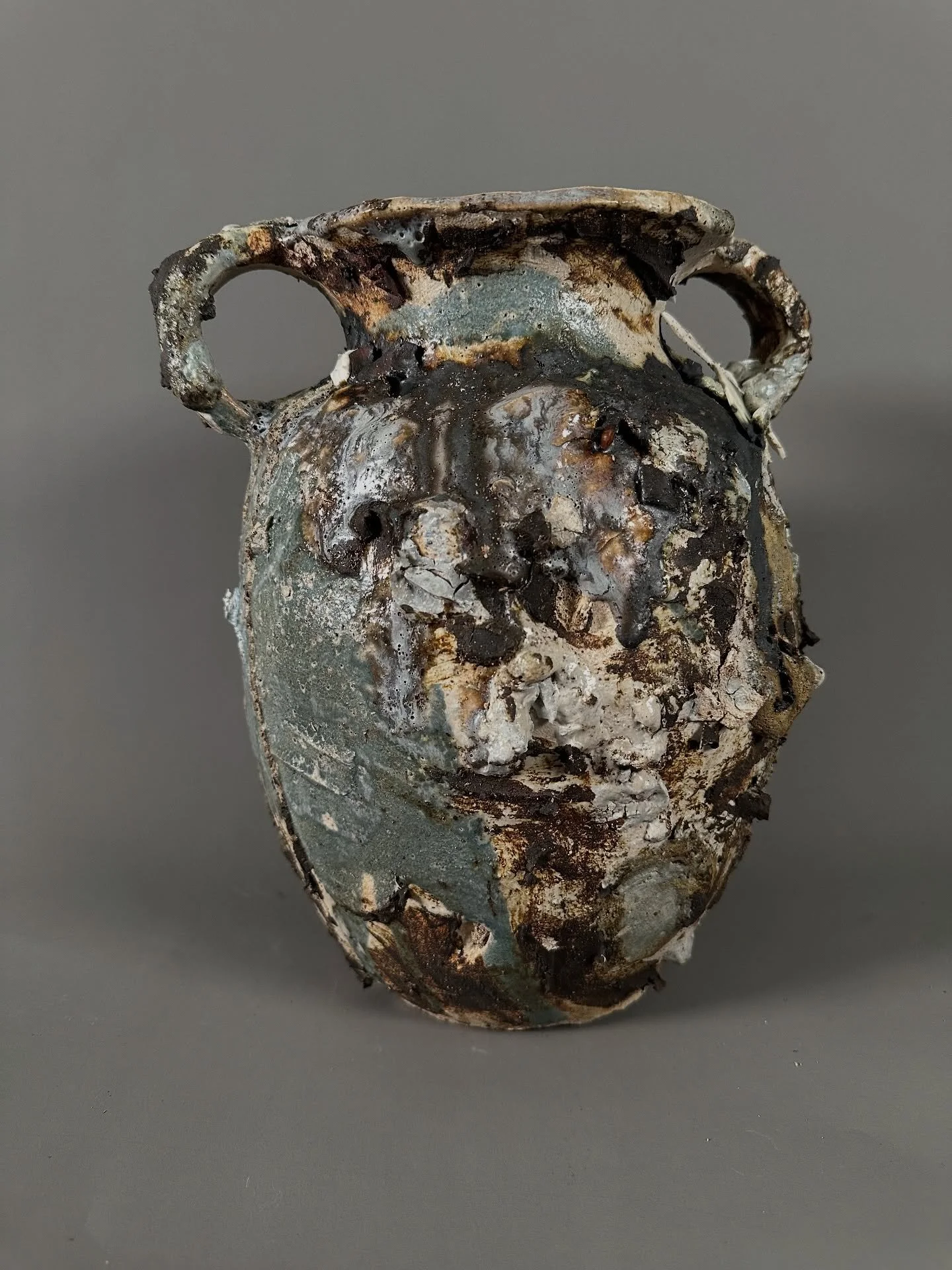 #8

H30xW24xD19cm

Making ceramics takes something organic and turns it, through the firing process, into something inorganic leaving shards and forms that archaeologists unearth centuries - even millennia later - and use to examine the life of days 