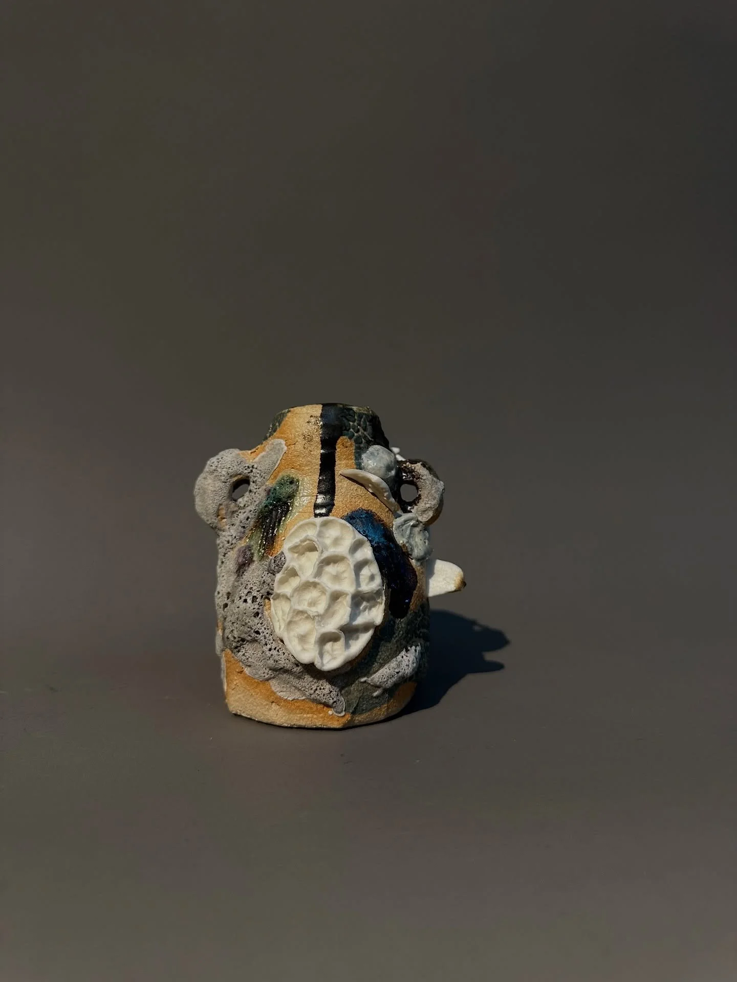 A little one this time&hellip;. 

H10.5xW9xD8cm

Making ceramics takes something organic and turns it, through the firing process, into something inorganic leaving shards and forms that archaeologists unearth centuries - even millennia later - and us