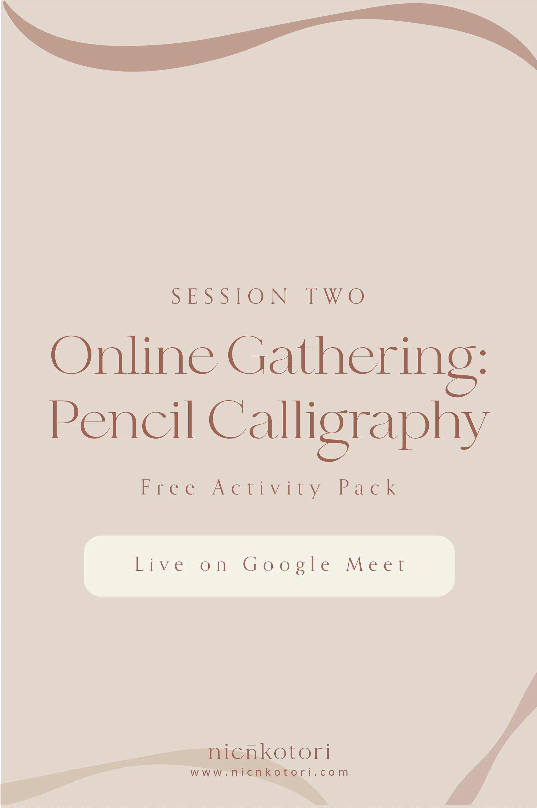 (Re-run) Google Gathering: Pen/Pencil Calligraphy (No fees involved)