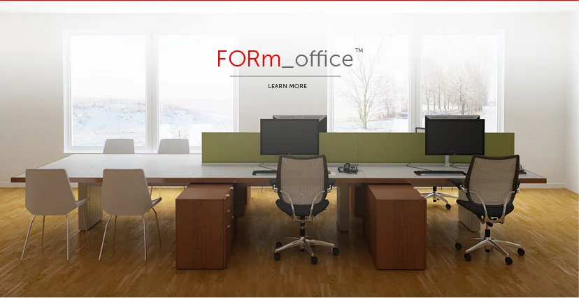 FORm_office a New Standard at Major Financial Institution More than 2000 employees will be moving from a traditional cubicle environment to bench workstations within the next 18 months. The requirements are focused on real estate efficiencies, such as footprint and densification, as well as effective user tools- ample personal storage, technical flexibility, brand expression, and collaboration. LEED and sustainable achievements were also major factors in the selection process. The client team selected Innovant over the competition for two reasons: the ability to provide a clean, intelligent, tailored solution and an experienced, consultative team. When proposing the Innovant package to senior management at this Fortune 100 company, the lead client project team member said, “I remembered your message to us that ‘Innovant provides a tailored solution that doesn’t include custom pricing’. It hit home with our management team who were making the decision”. The first projects are based in New York, where the client is consolidating their real estate portfolio to two locations. National and global projects are forecasted in the next few years.