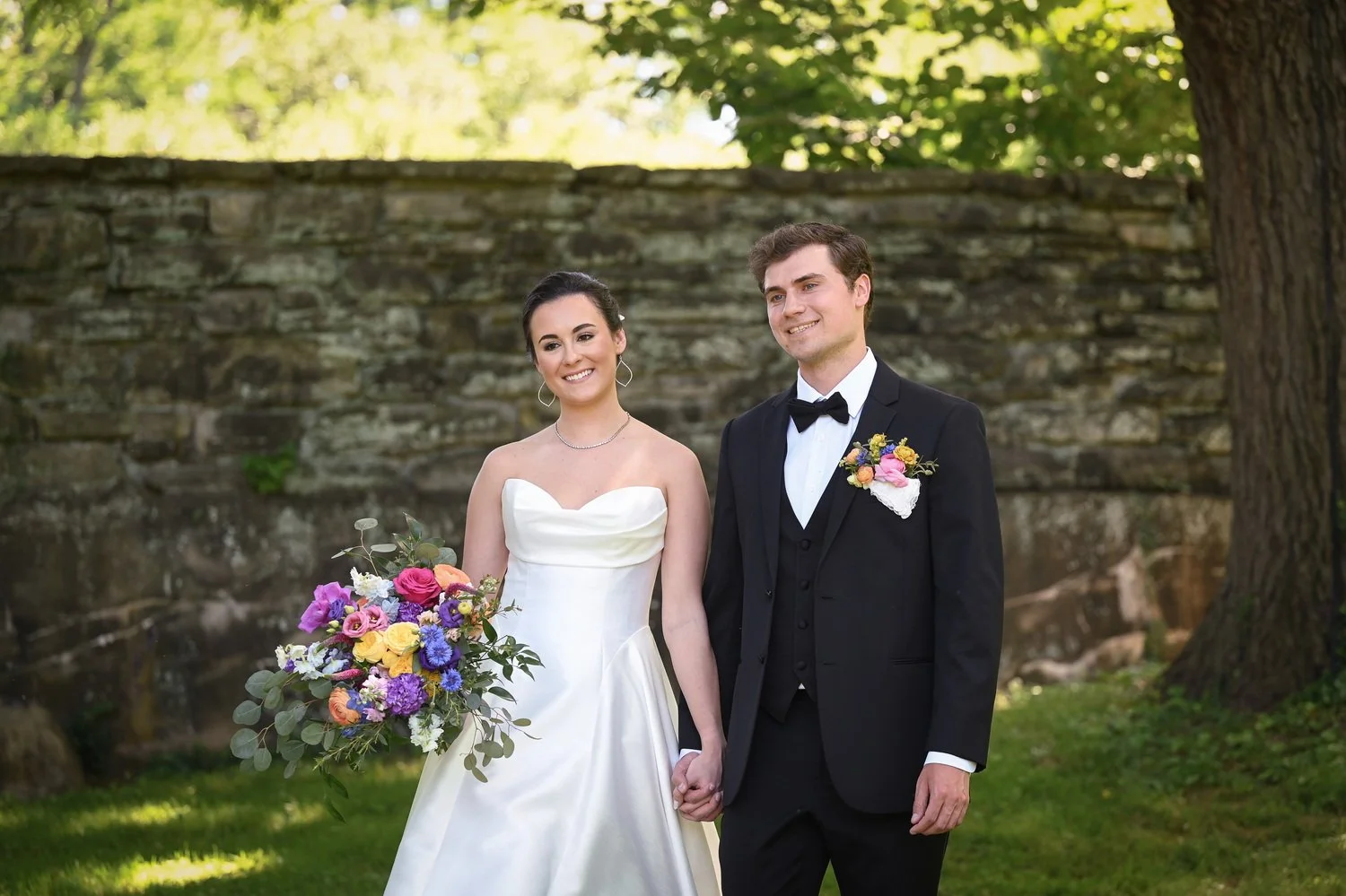 formals of bride and groom at Bellevue Hall