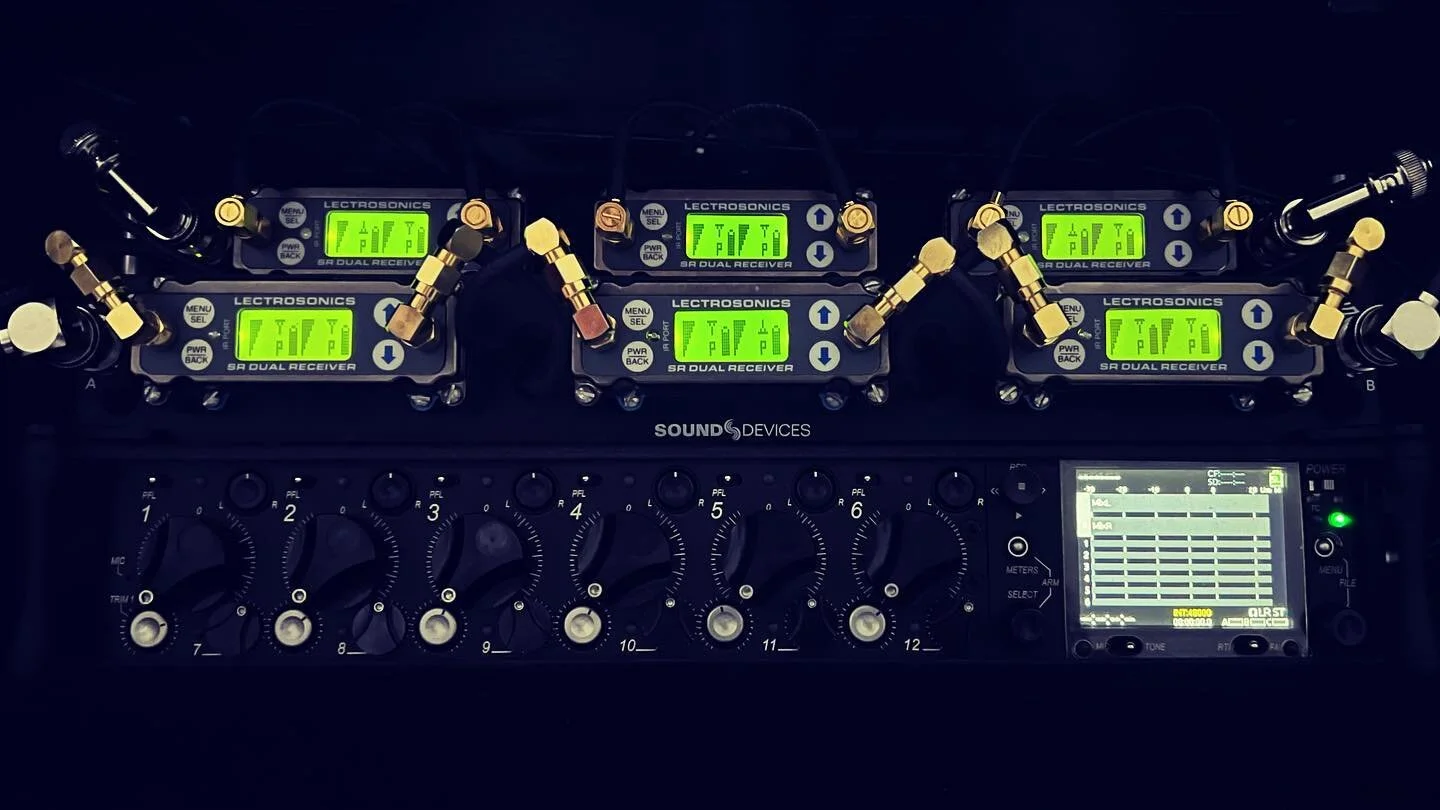 Our wireless system from @lectrosonics_inc &amp; @sounddevices 😎😎
This rig is being used for the TV Series &ldquo;The Office&rdquo; - KSA Version.
#lectrosonics #sounddevices #psc #sounddevices688 #src #production #soundmixer #soundrecording #sound