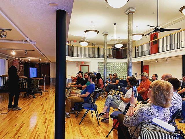 Great to see everyone who came out last night to hear Alex Bandar. We had a great time hearing his story, and each step in the process of creating the Columbus idea foundry.
Can you imagine taking a leap to start the largest makerspace in the country? Each decision was uncharted territory.
As Alex said, "if you want to learn how to do something, find someone who's done it before, done it at least twice, succeeded both times, and can tell you why it worked." That's the power of community spaces like this- great ideas come from different perspectives working together. Have we already created all of the easy ideas?
See you all next time!