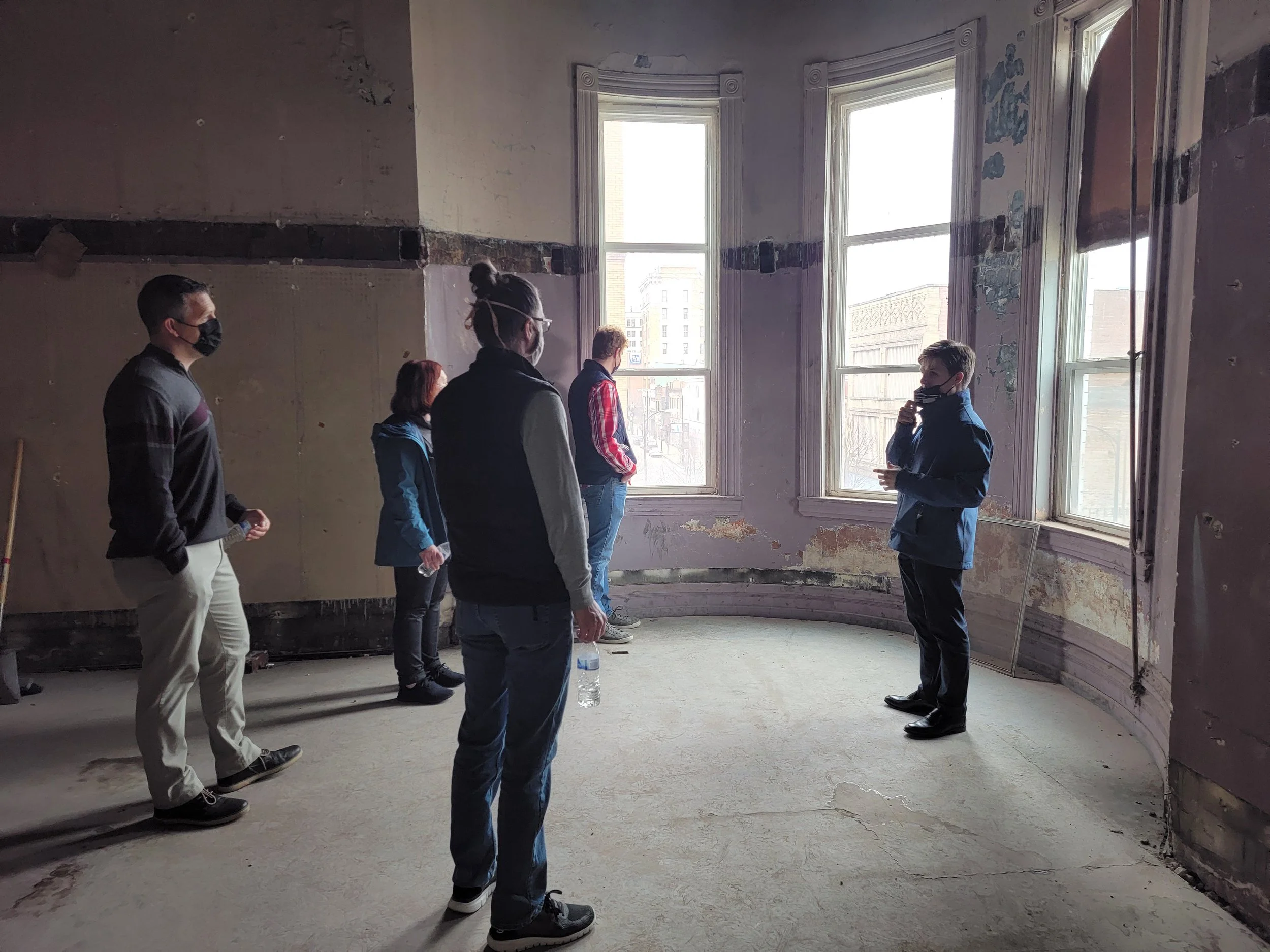 LIGHTS Regional Innovation tours Hub renovation site