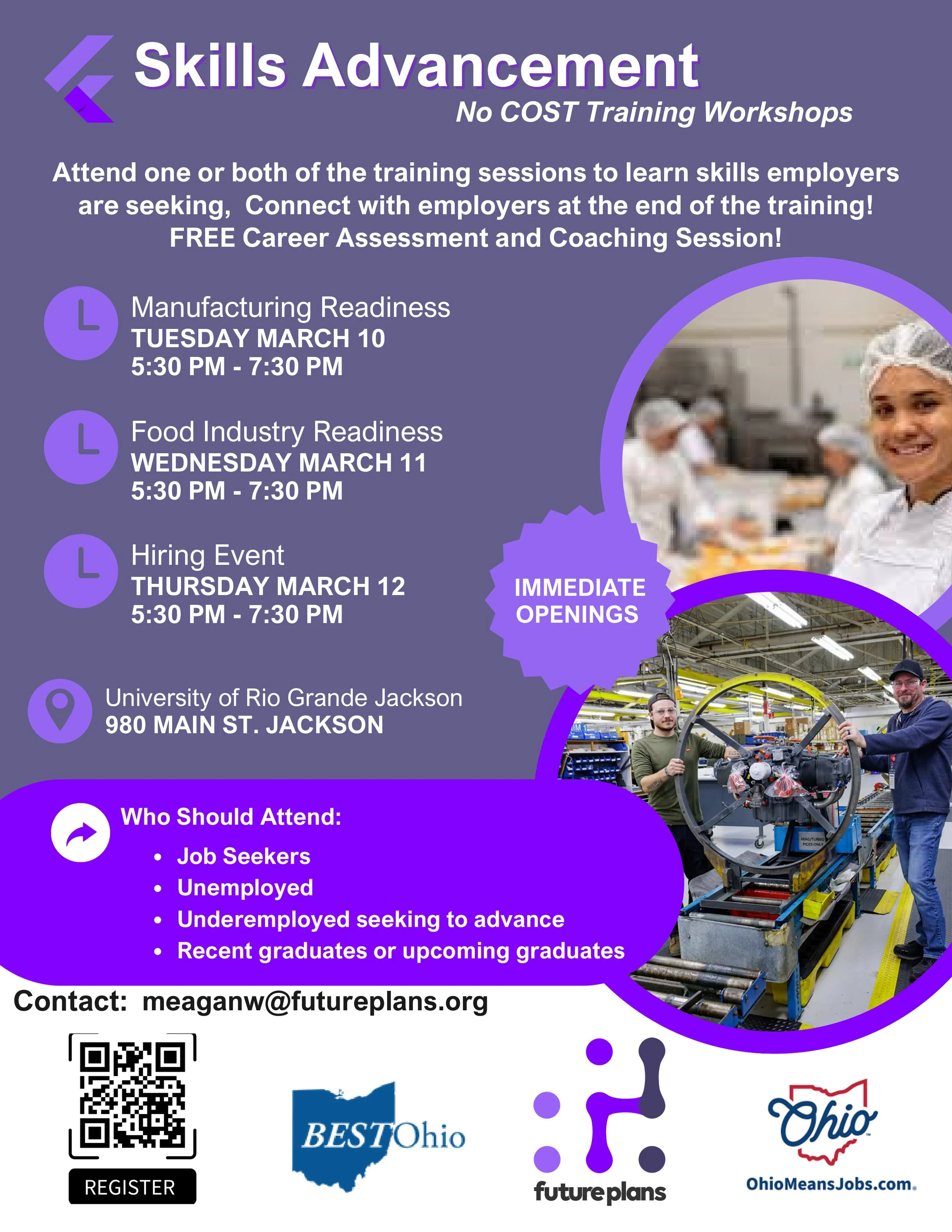 Hiring Event - Skills Advancement Workforce Training