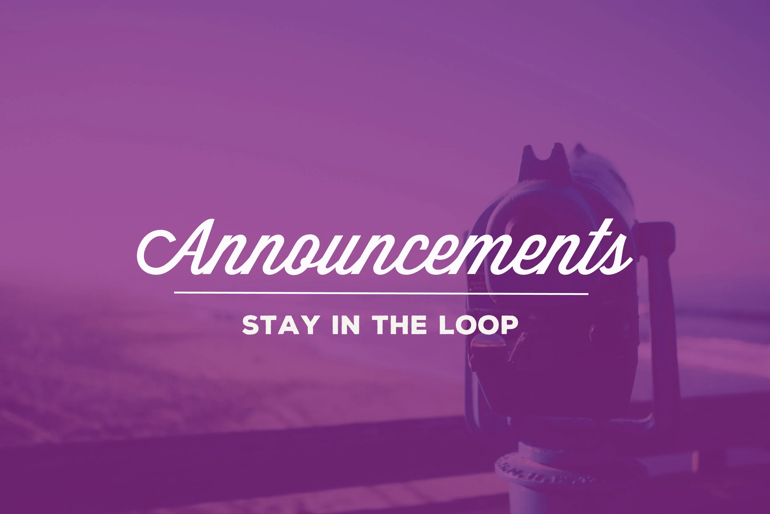 Opportunities & Announcements