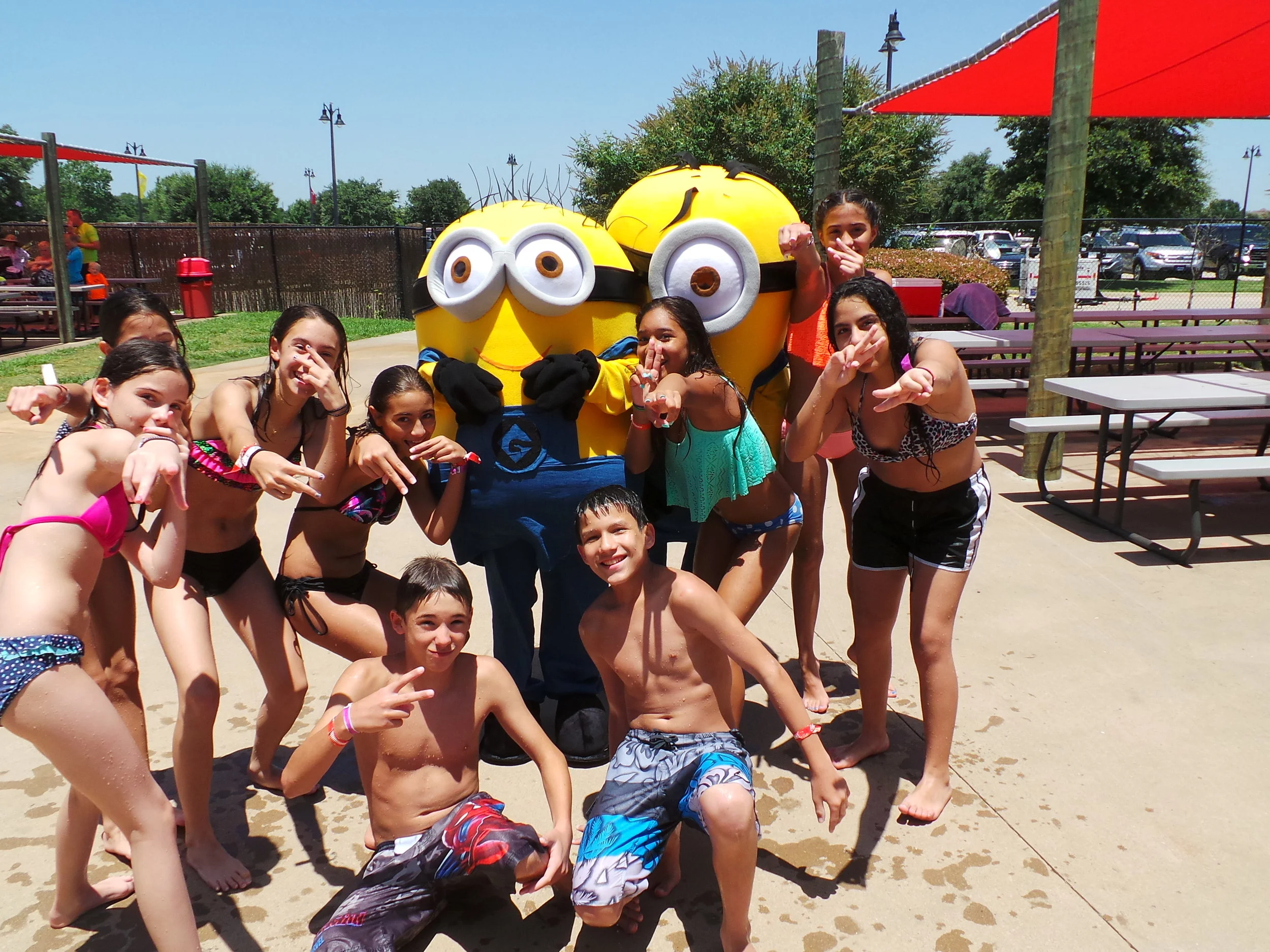 Hawaiian Falls Minion Movie Promotion