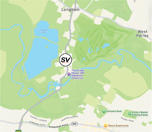 A map of the flexxilease head office as an SV Sport van partner