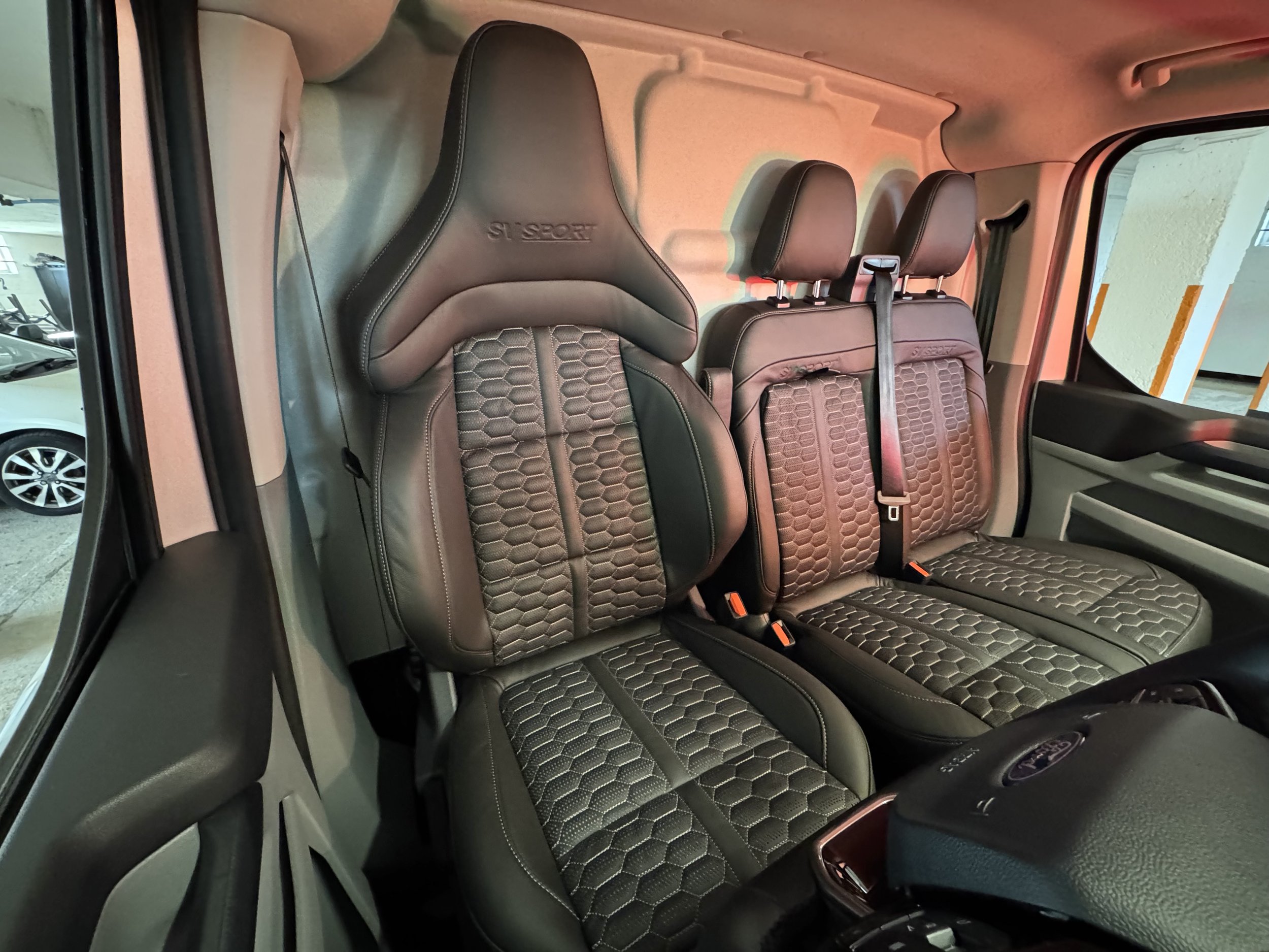 image of a ford custom 2026 with sports leather seats