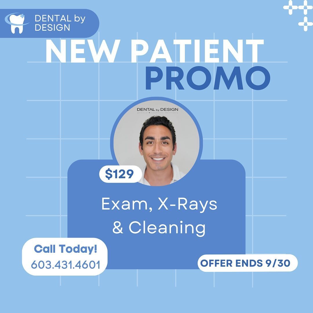 NEW PATIENT: $129 for X-rays, Exam, &amp; Cleaning!!! 😄🦷 Book Today🪥

#dental #dentist #dentistry #smile #teeth #tooth #laugh #newpatient #dentalassistant #dentalhygienist #special #portsmouth #cerec #veneer #smilemakeover #portsmouthnewhampshire 