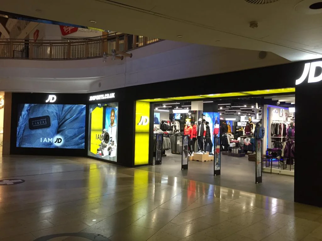 Flagship JD Sports Shops Leeds, Birmingham and Bluewater Shopping