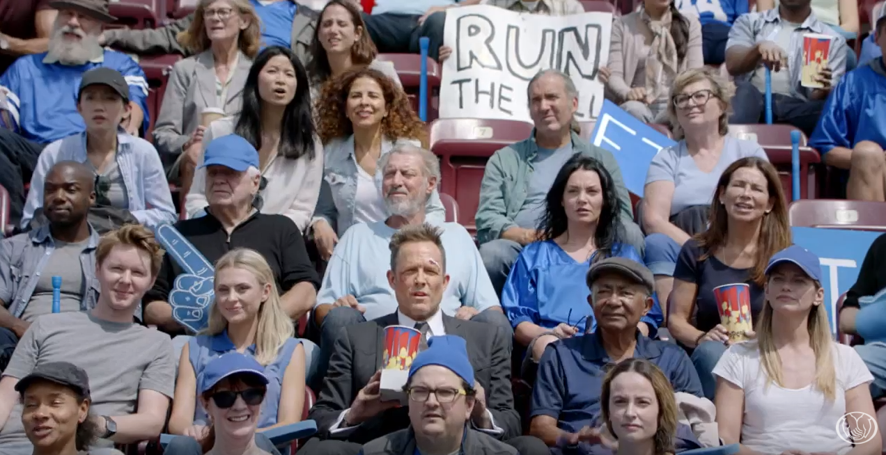  Fill in the empty chairs with people and objects. Color grade, composing elements, clean ups and roto. 