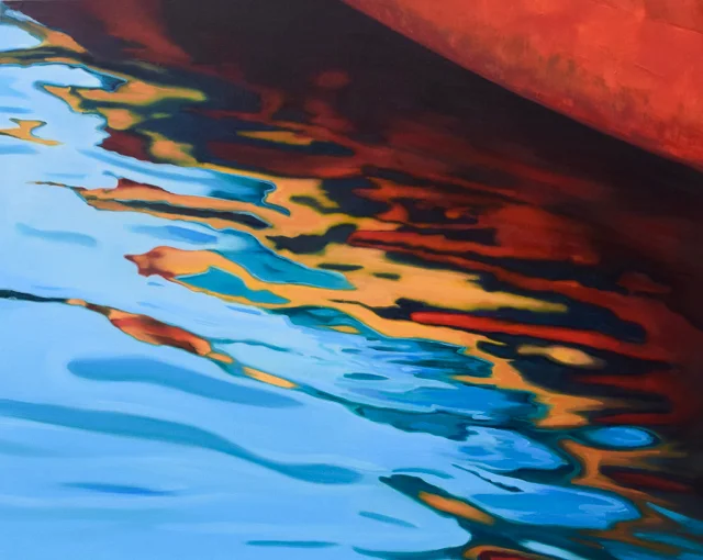 Harbor Pattern (oil on canvas) 30 x 24