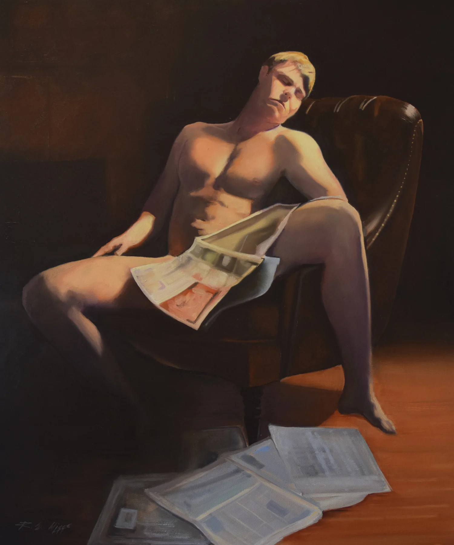 Sunday Morning (oil on canvas) 20 x 24