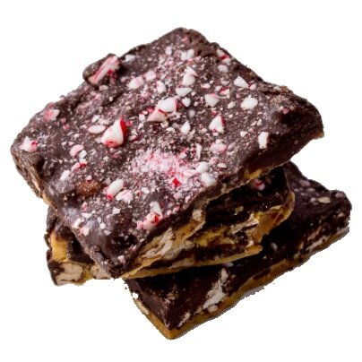 Sweetsmith Candy Co Candy Cane Chocolate Peanut Brittle 