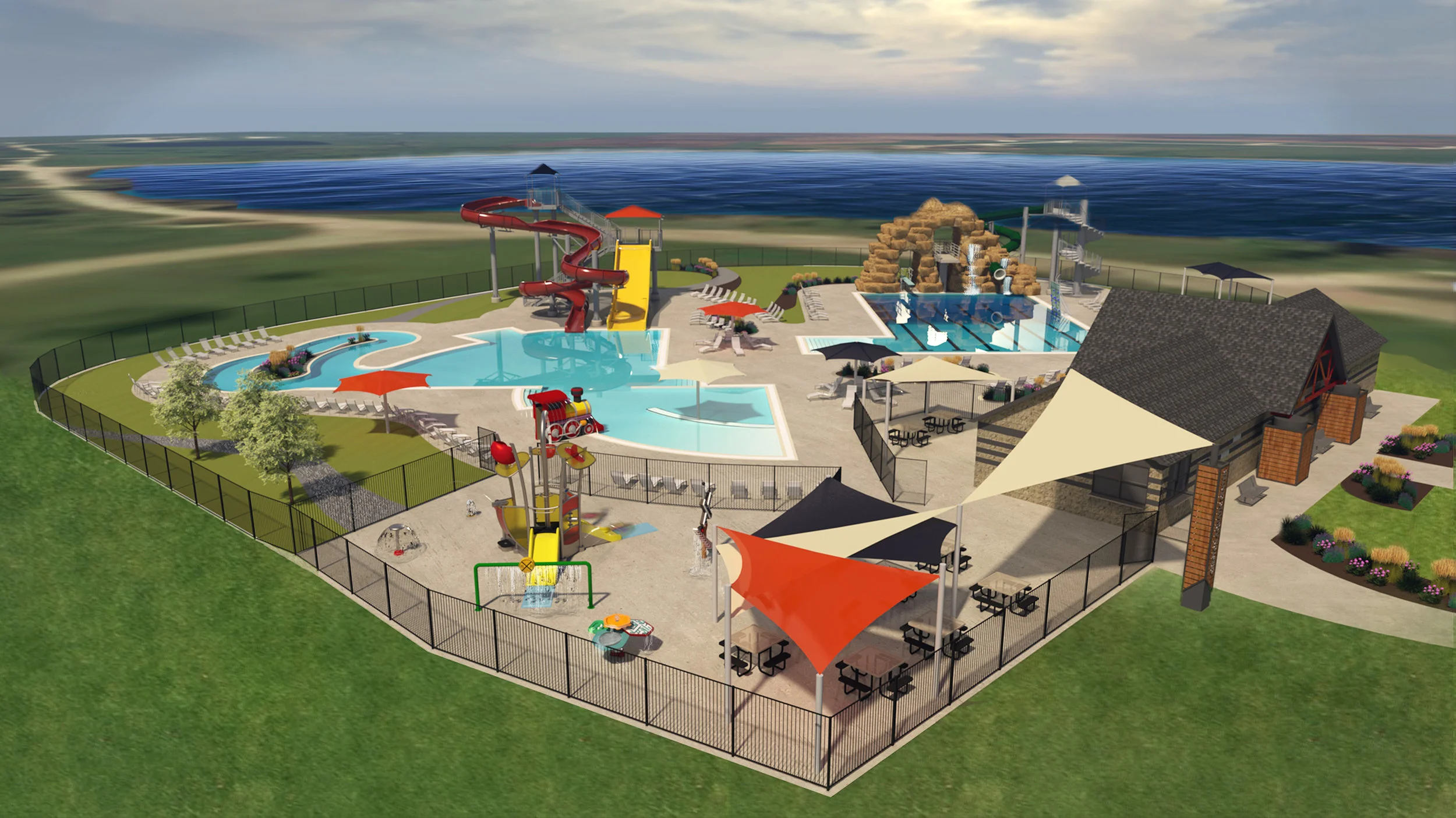 Conceptual Design and Renderings Provided by Waters Edge Aquatic Design
