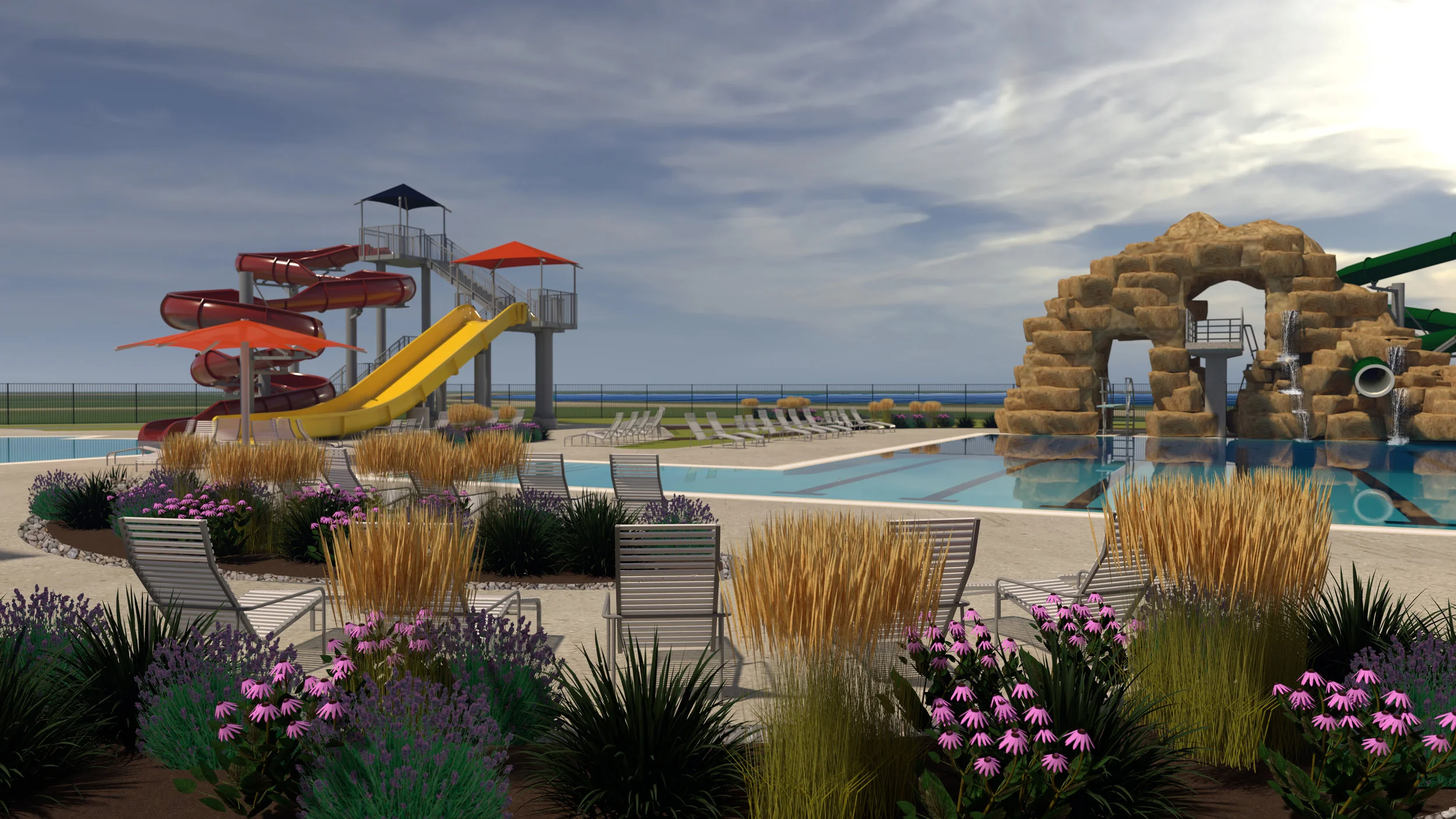 Conceptual Design and Renderings Provided by Waters Edge Aquatic Design