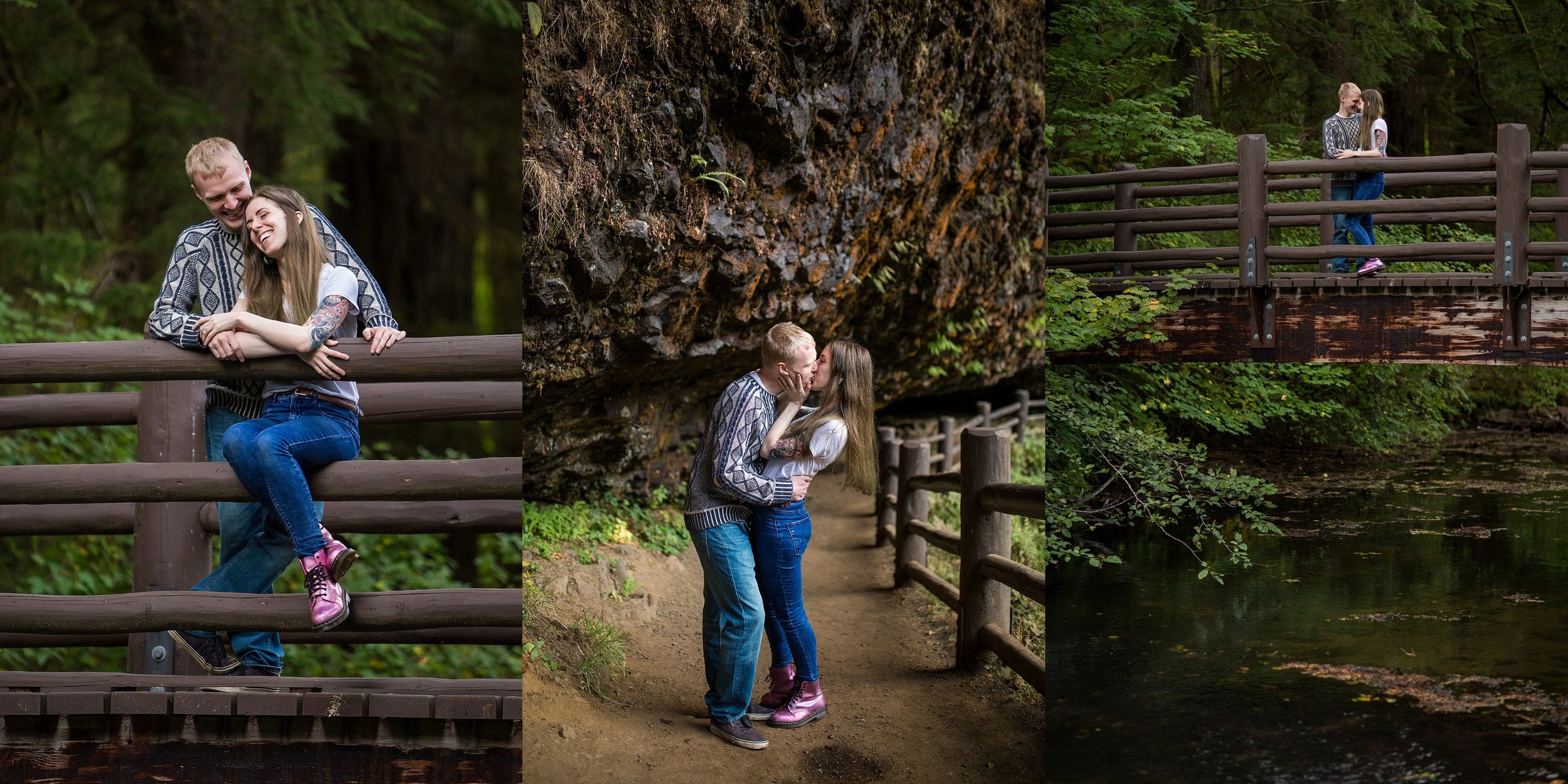 Silver Falls State Park Engagement Photographer