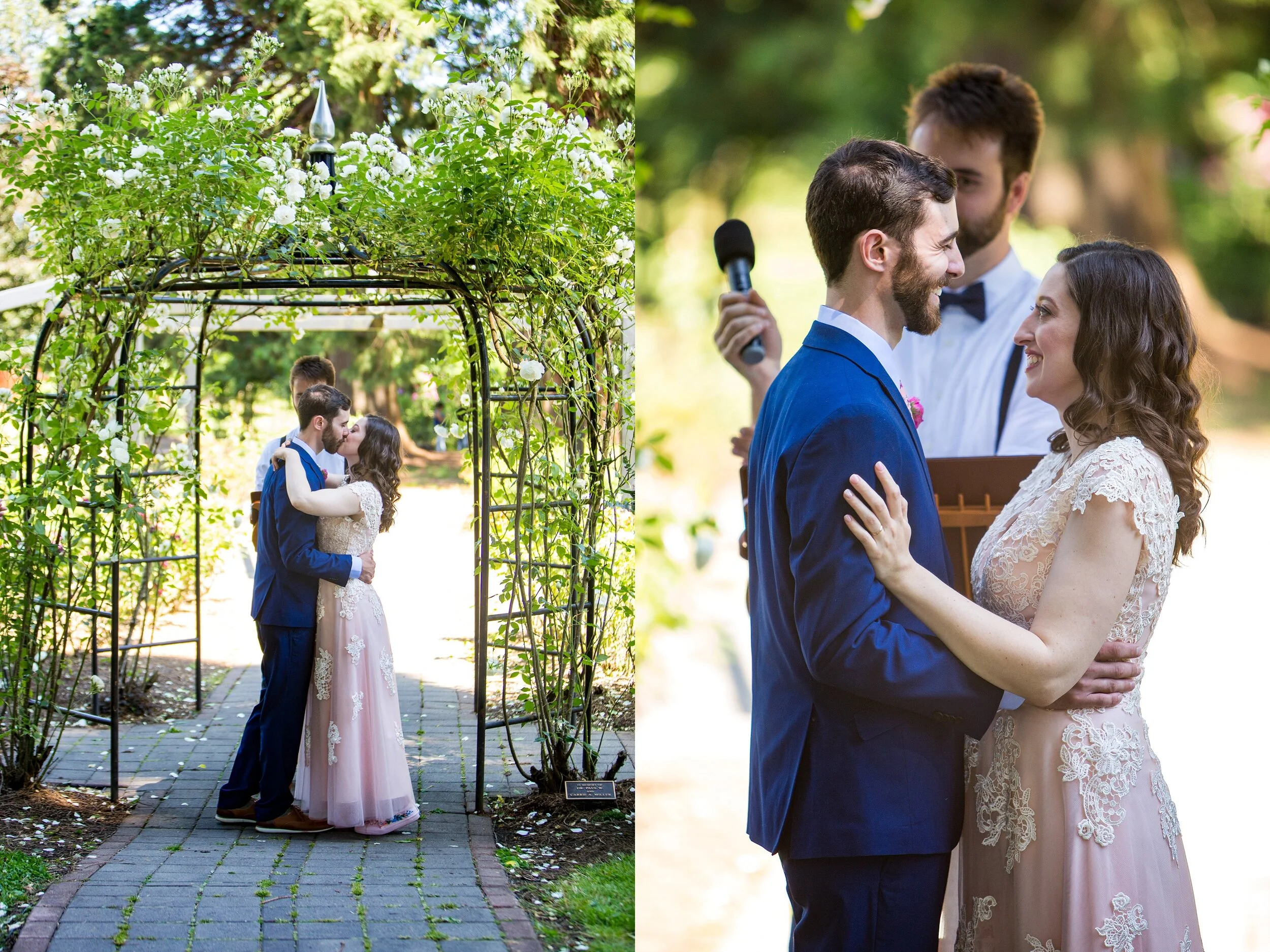 Avery Park Rose Garden Wedding Ceremony