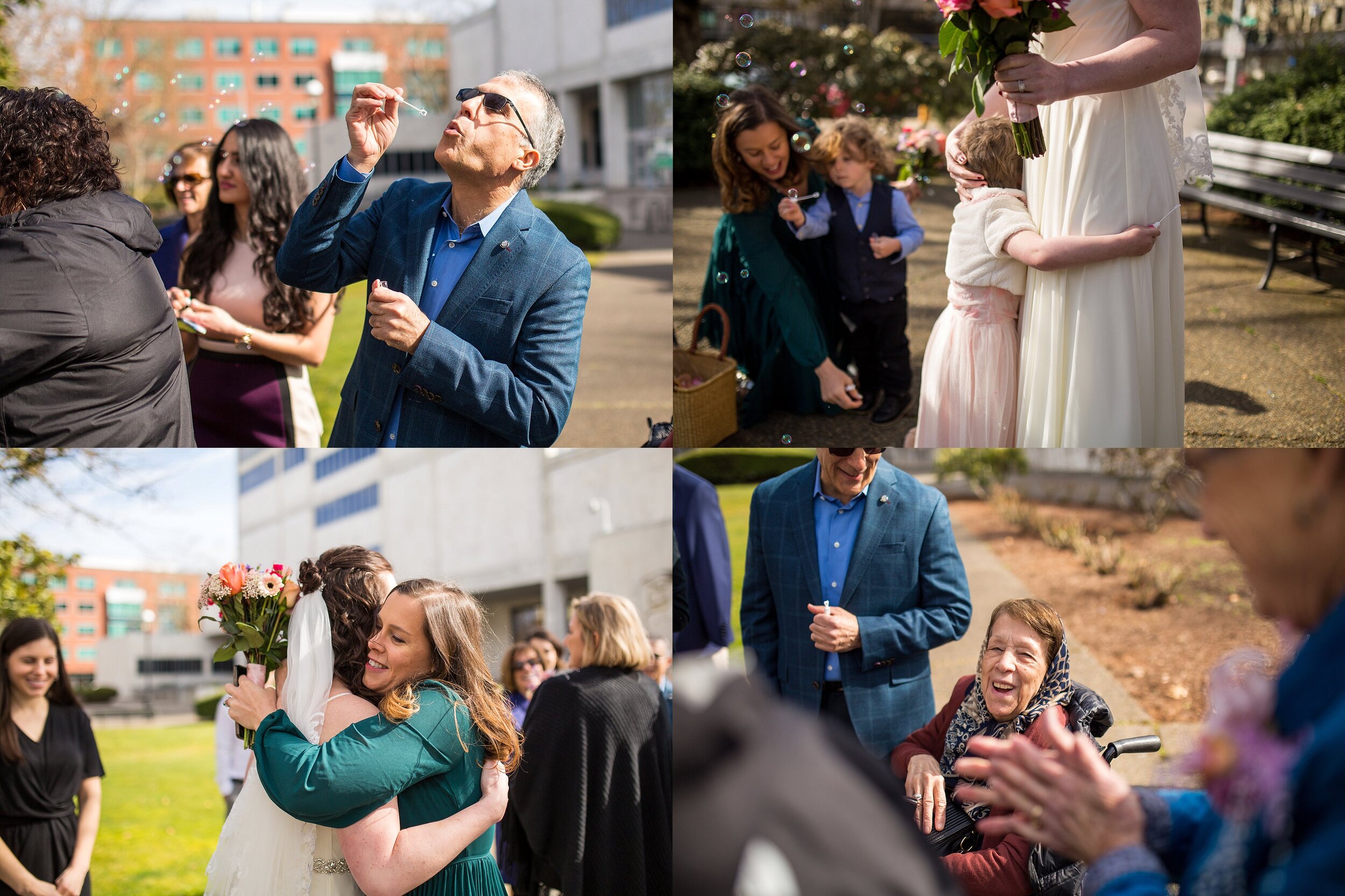Candid Courthouse Wedding Photography