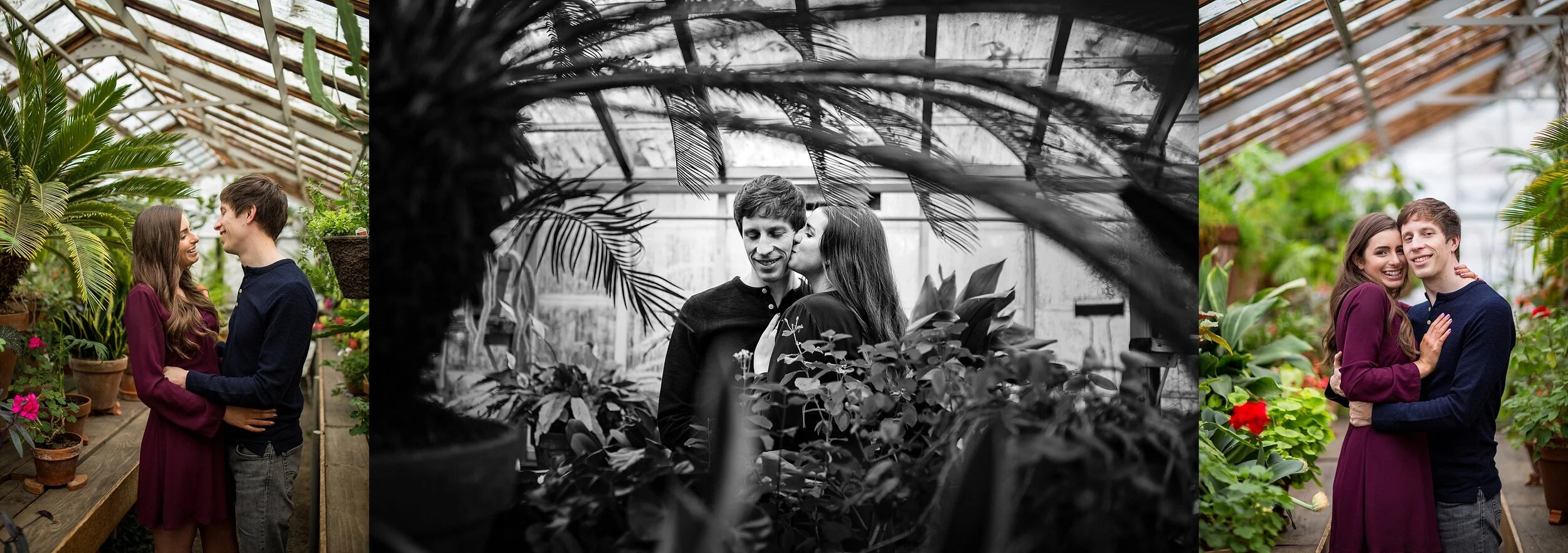 Bush Park Greenhouse Engagement Photos