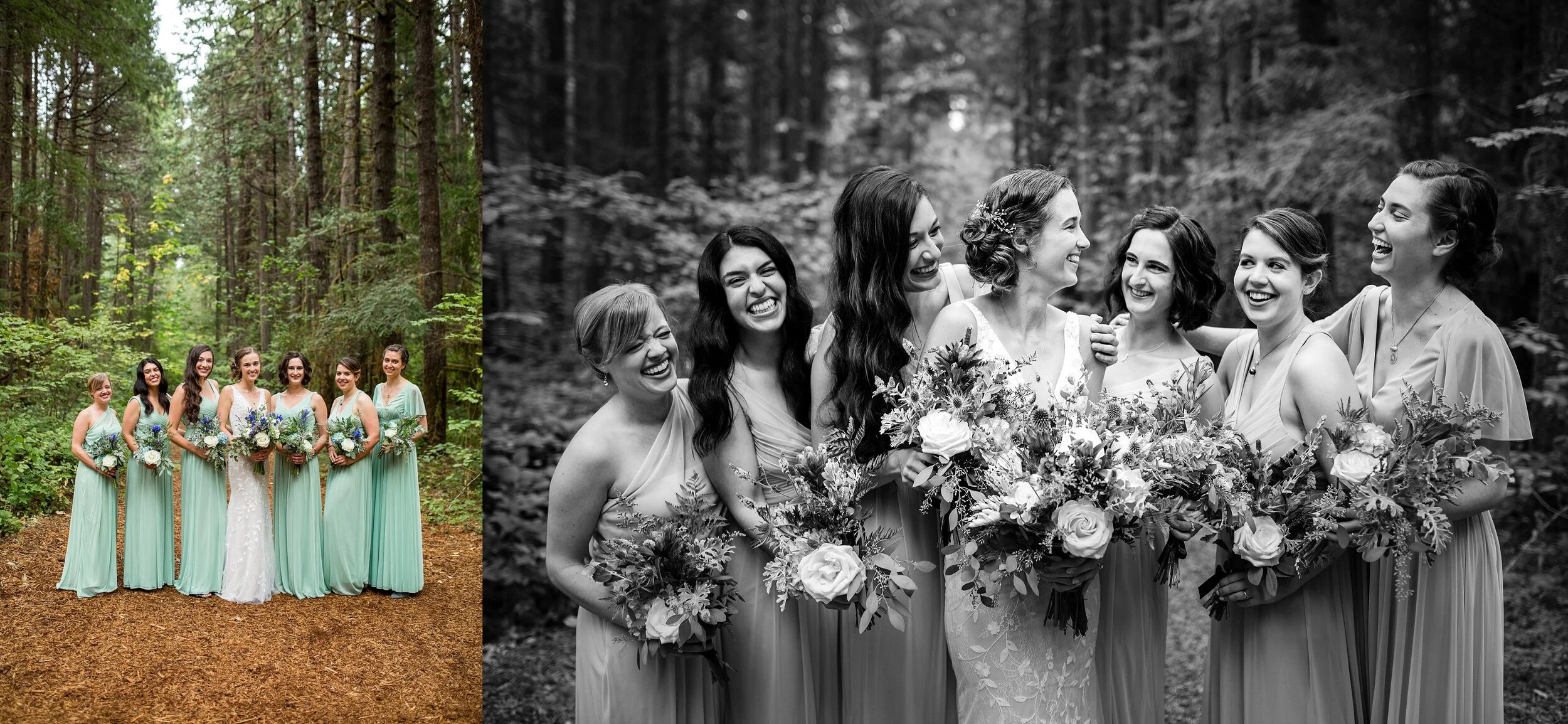 Salem Oregon Wedding Bridal Party