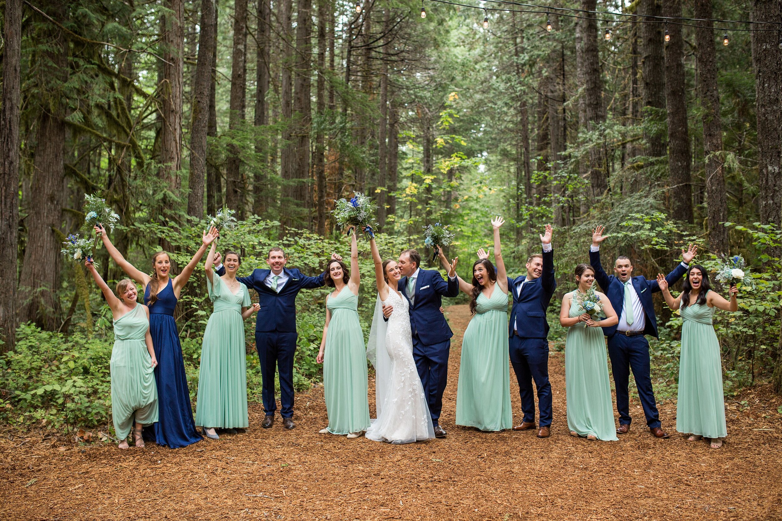 Eugene Oregon Wedding Bridal Party