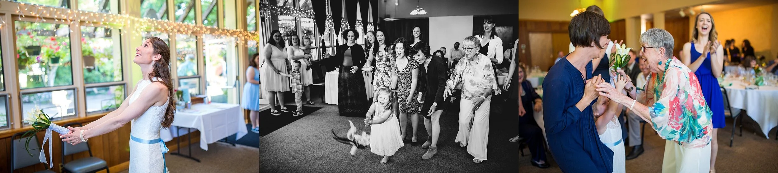 Bridal Bouquet toss Portland Oregon